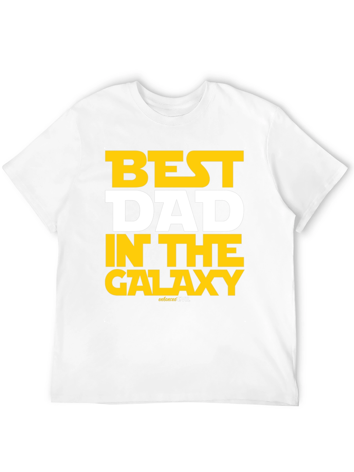 Black Best Dad in the Galaxy T-Shirt view 12