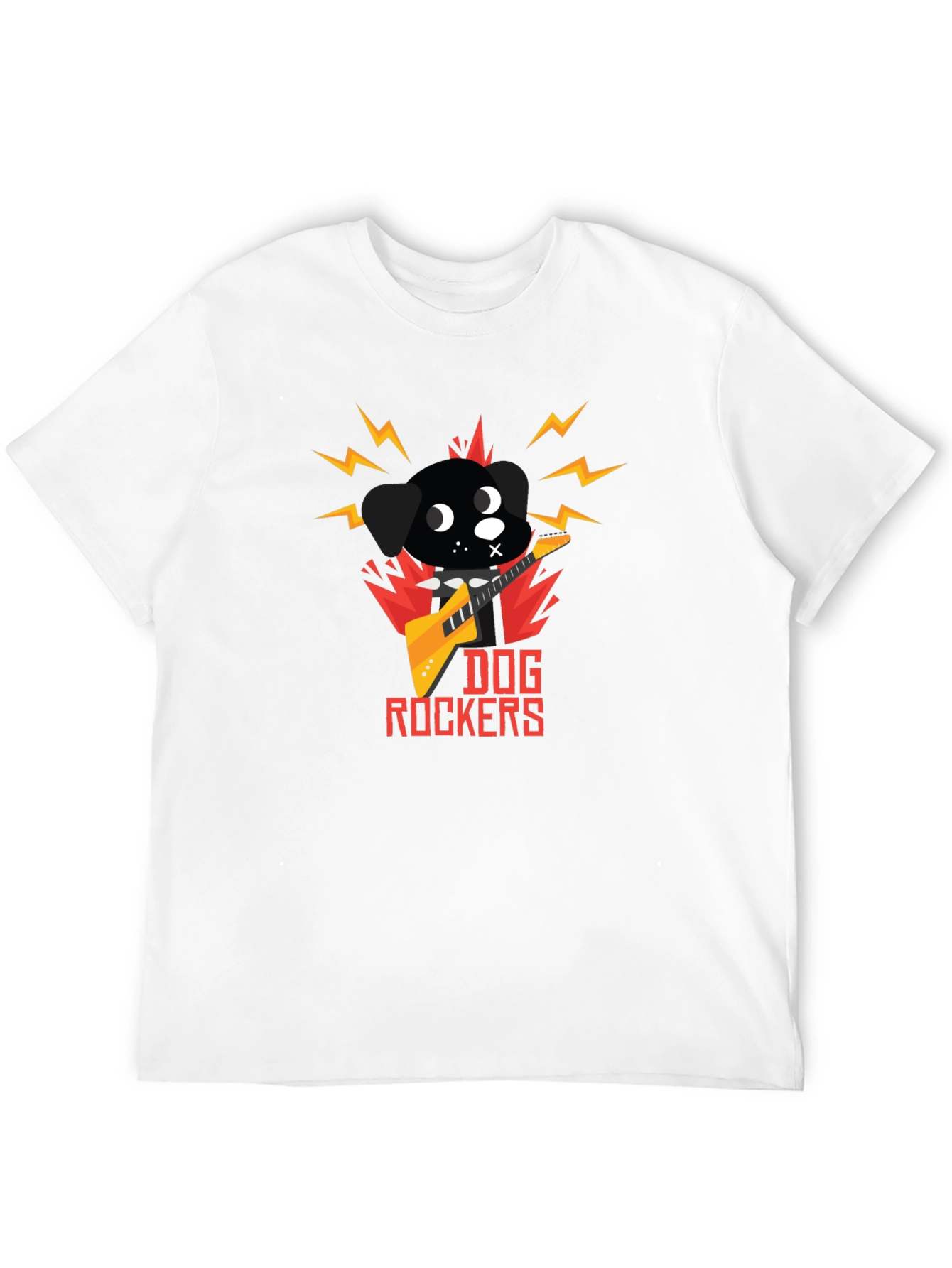 Black Dog Rockers T-Shirt - Cool Graphic Tee view 12