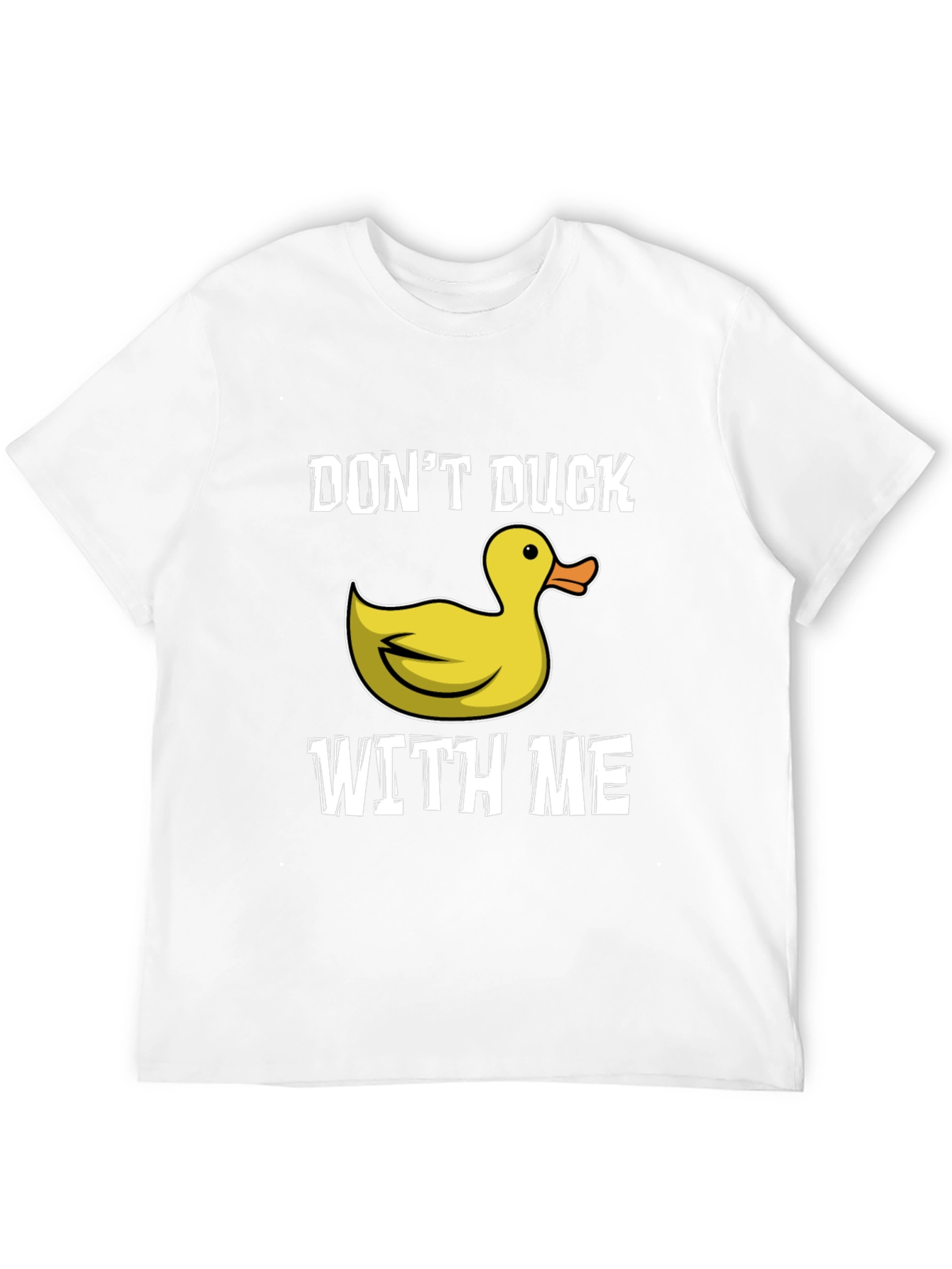 Black Don't Duck With Me T-Shirt - Funny Duck Graphic Tee view 12