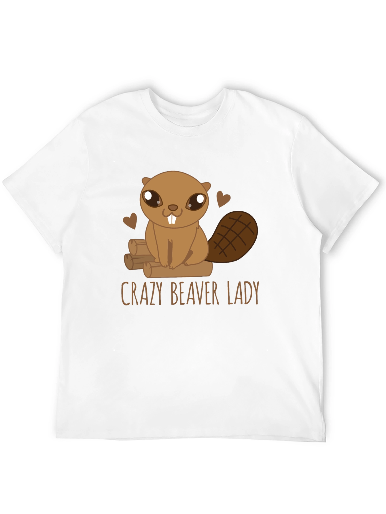 Black Crazy Beaver Lady Graphic Tee view 12