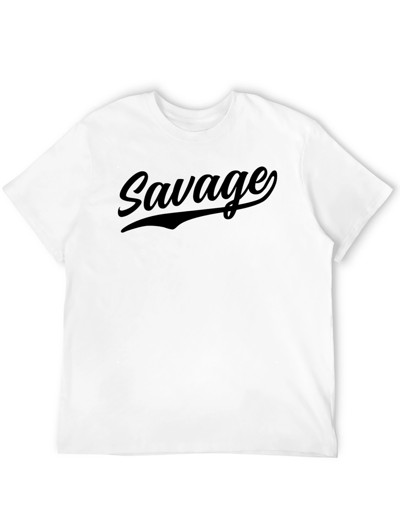 Black Savage Graphic T-Shirt - Men's Crew Neck Tee view 12