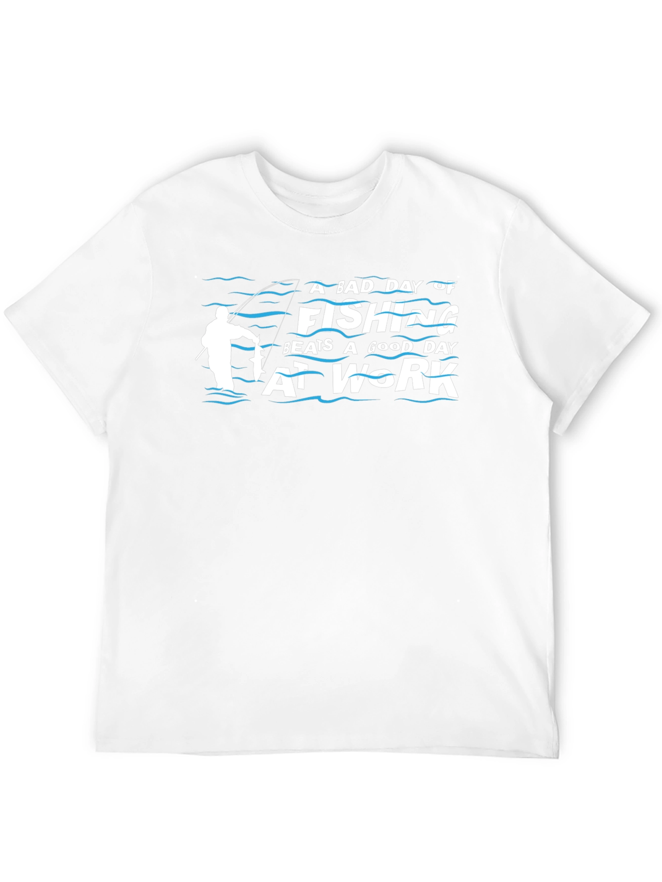 Black A Bad Day of Fishing T-Shirt view 12