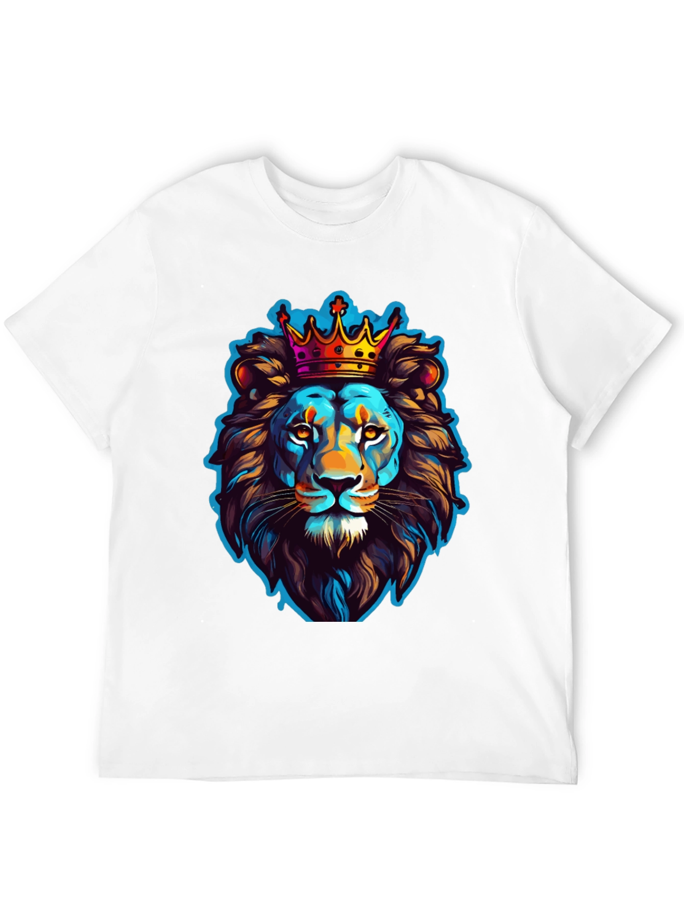 Black Lion King Graphic Tee - Men's Black T-Shirt view 12