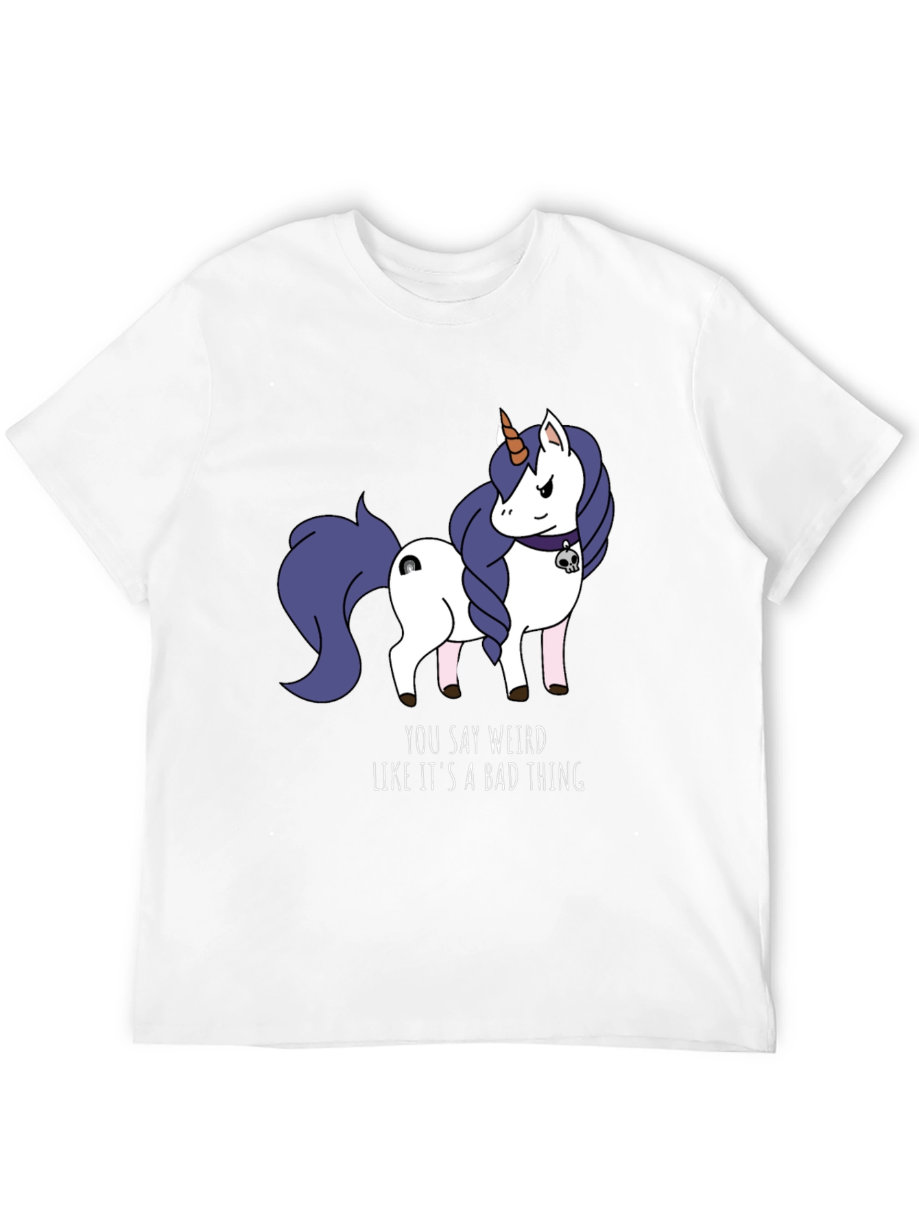 Black Weird Unicorn T-Shirt - Funny Graphic Tee for Men view 12