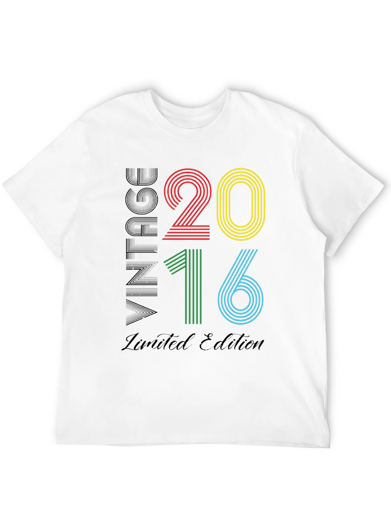 Black Vintage 2016 Limited Edition T-Shirt view 12