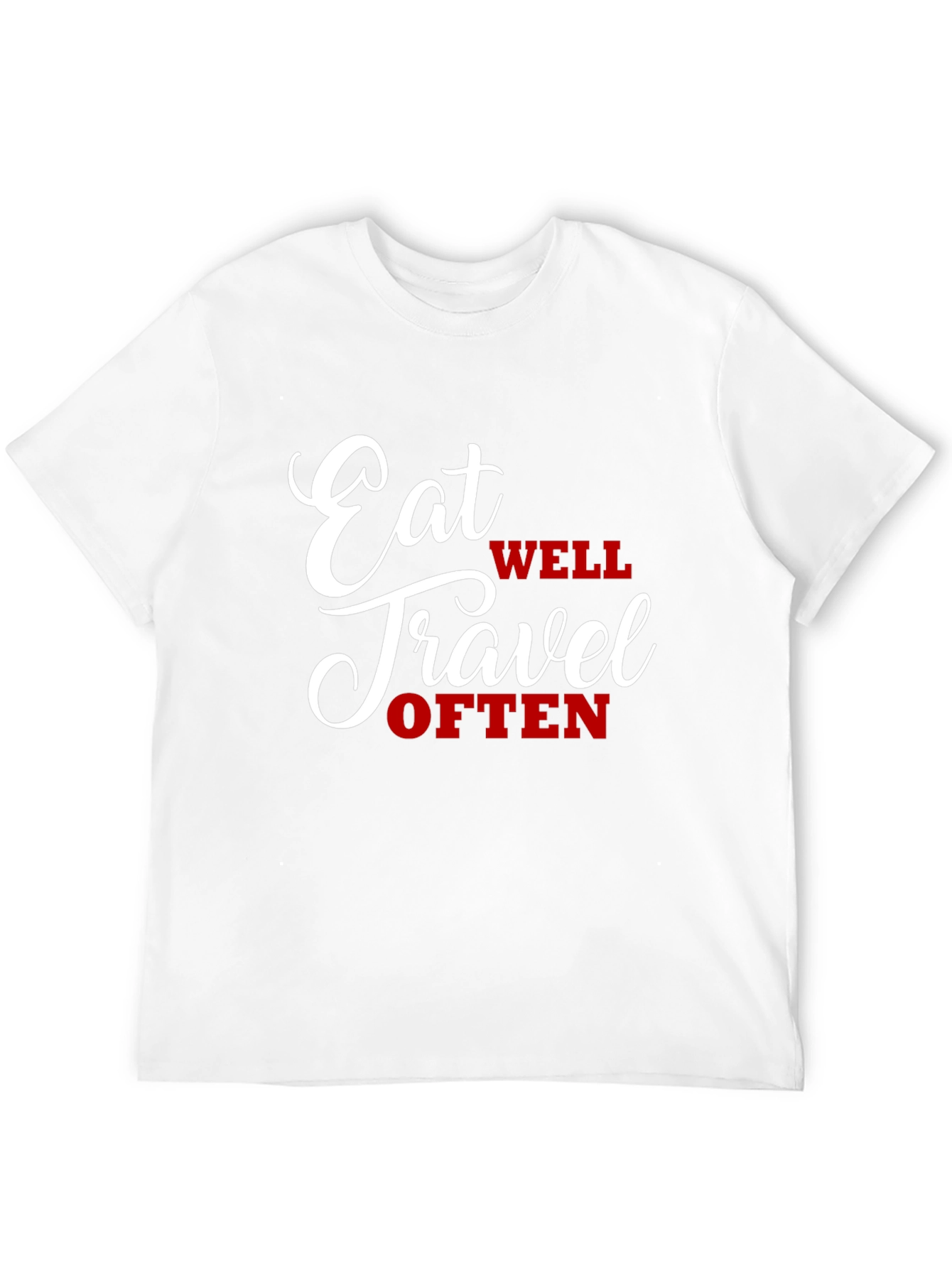 Black Eat Well Travel Often Graphic Tee view 12