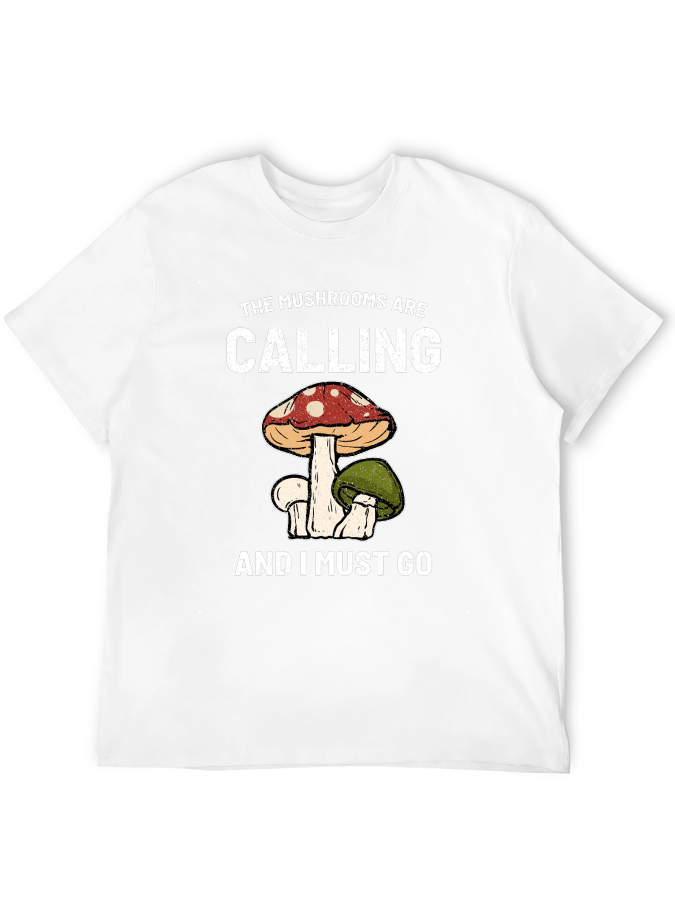 Black Mushroom Calling T-Shirt view 12