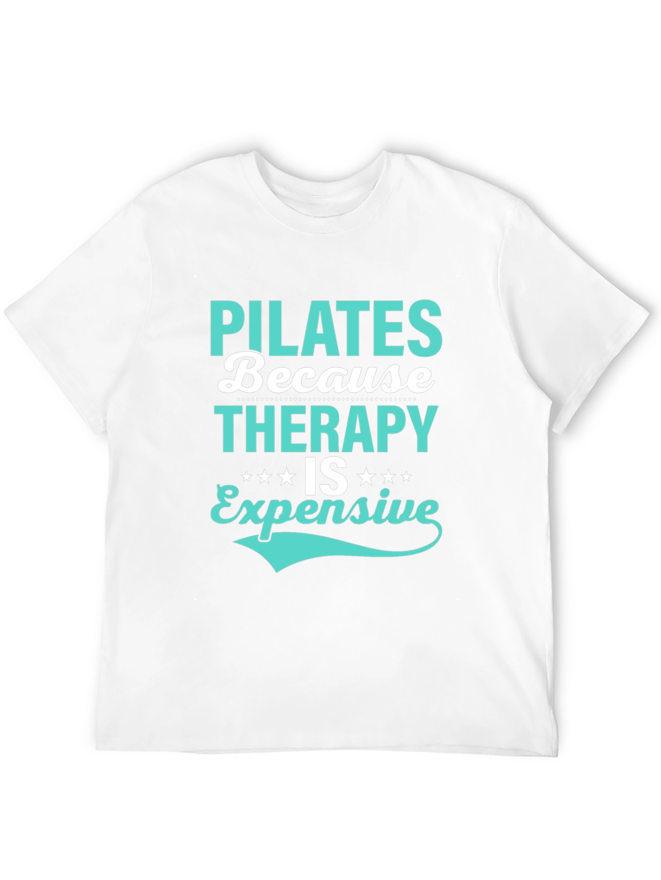 Black Pilates Therapy Funny Graphic Tee view 12