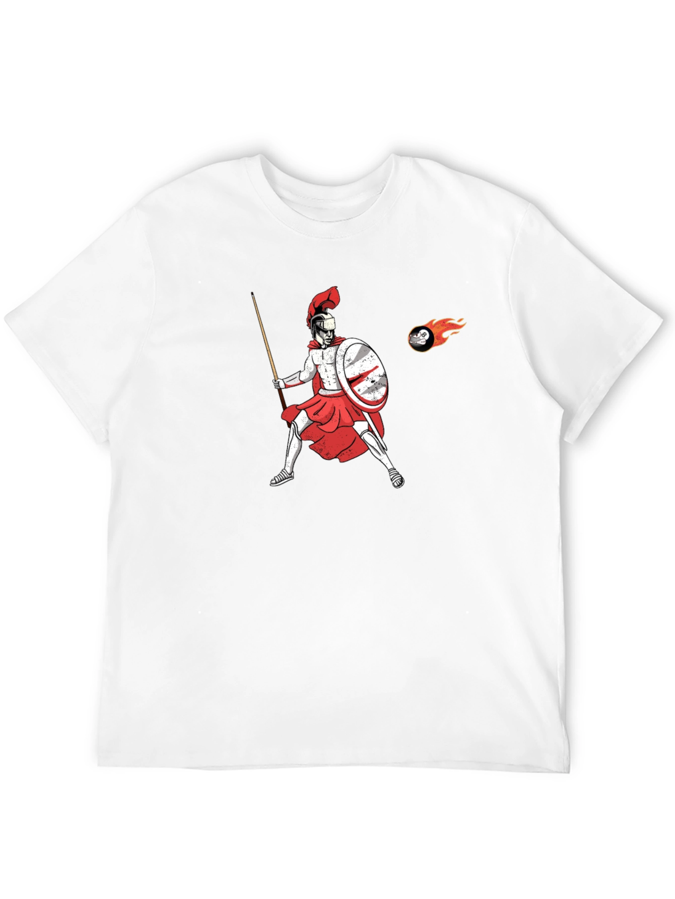 Black Spartan Warrior Graphic Tee - Classic Black T-Shirt view 12