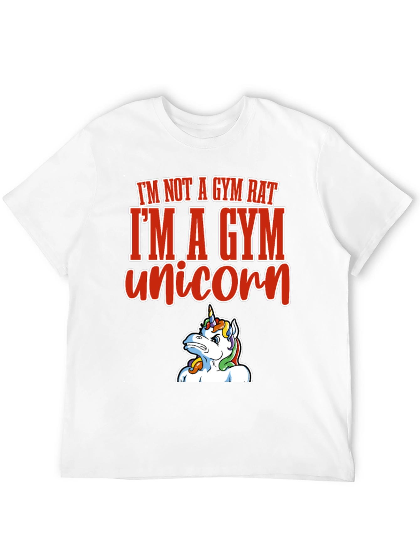 Black Gym Unicorn Graphic Tee - Funny Workout Shirt view 12