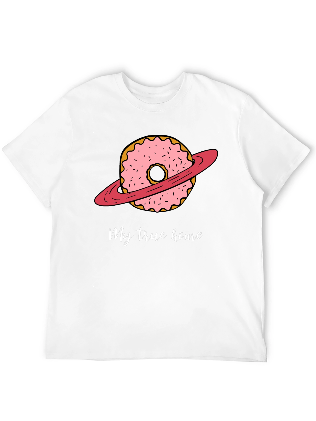 Black Donut Planet T-Shirt - My True Home view 12