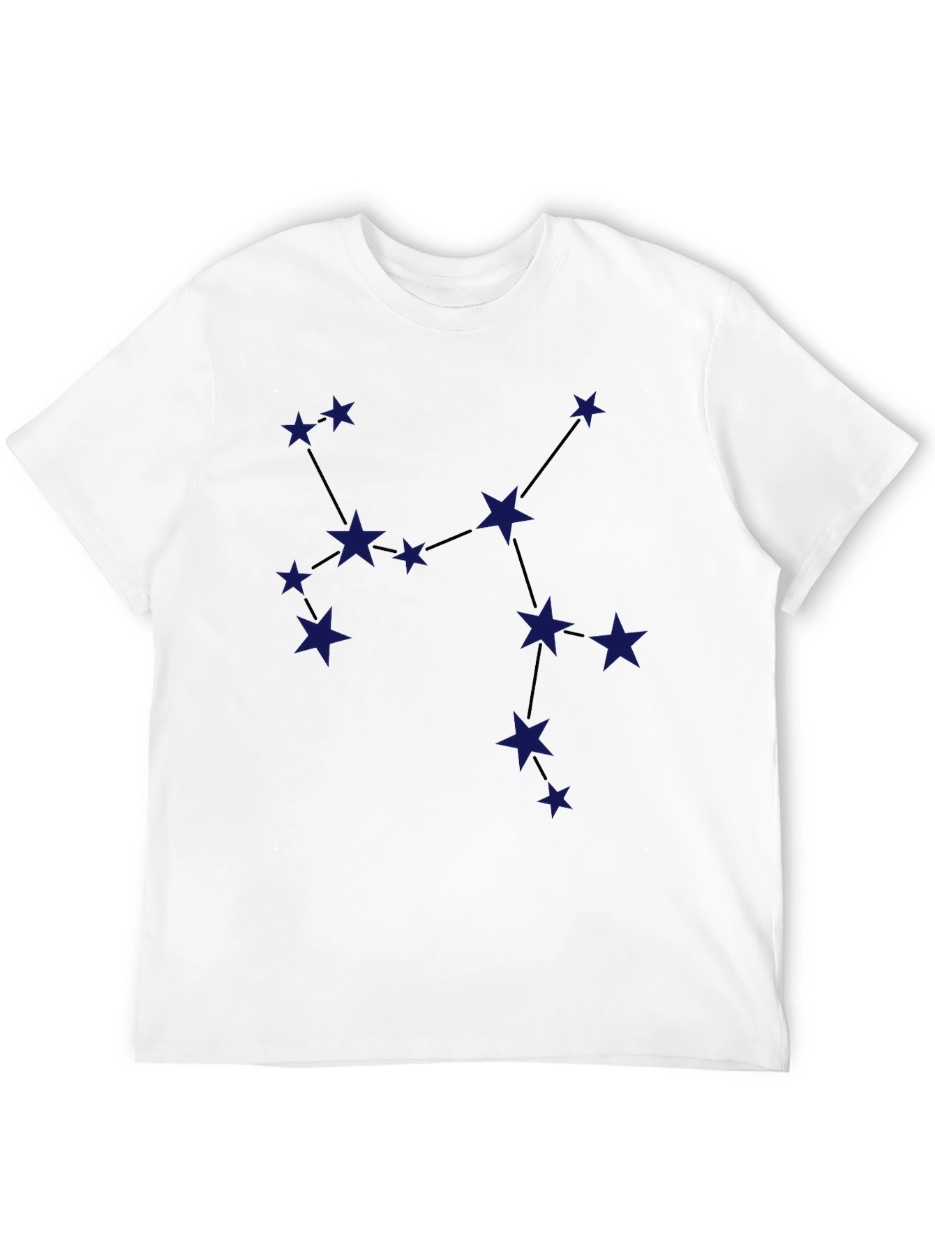 Black Constellation Graphic Tee - Stylish Star Design view 12