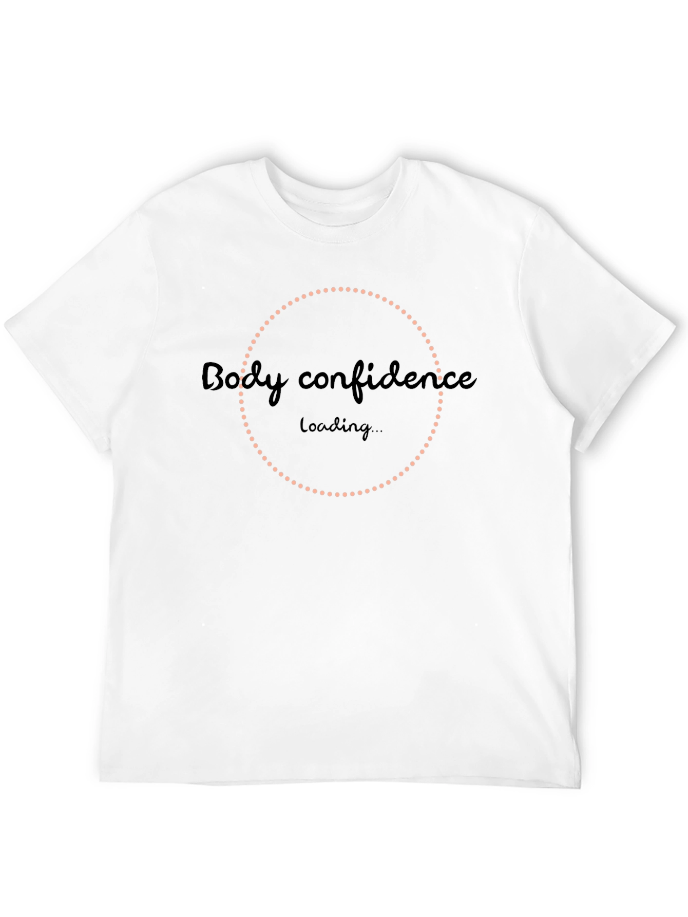 Black Body Confidence Loading T-Shirt - Stylish Graphic Tee view 12