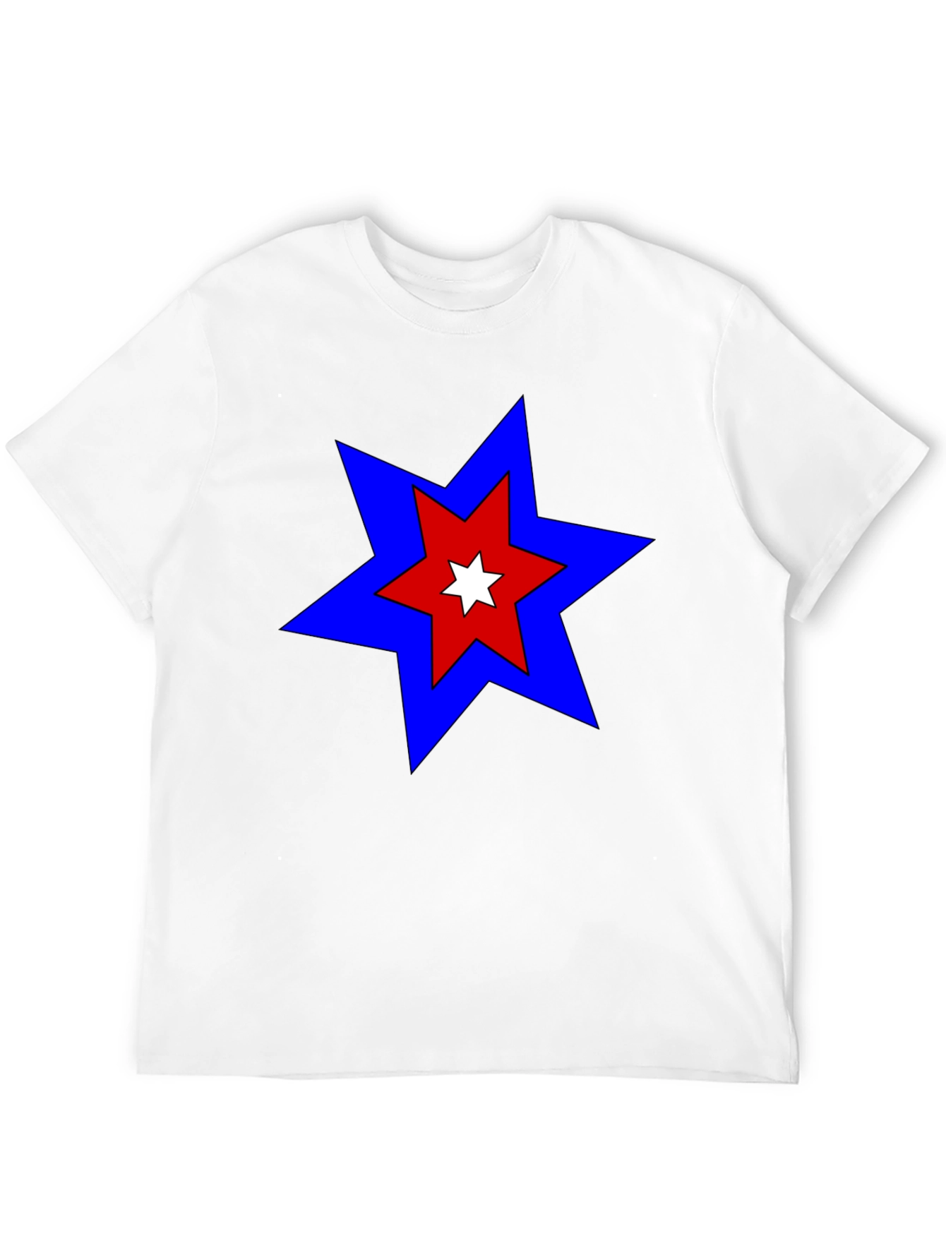 Bold Star Graphic T-Shirt - Casual Comfort - 12