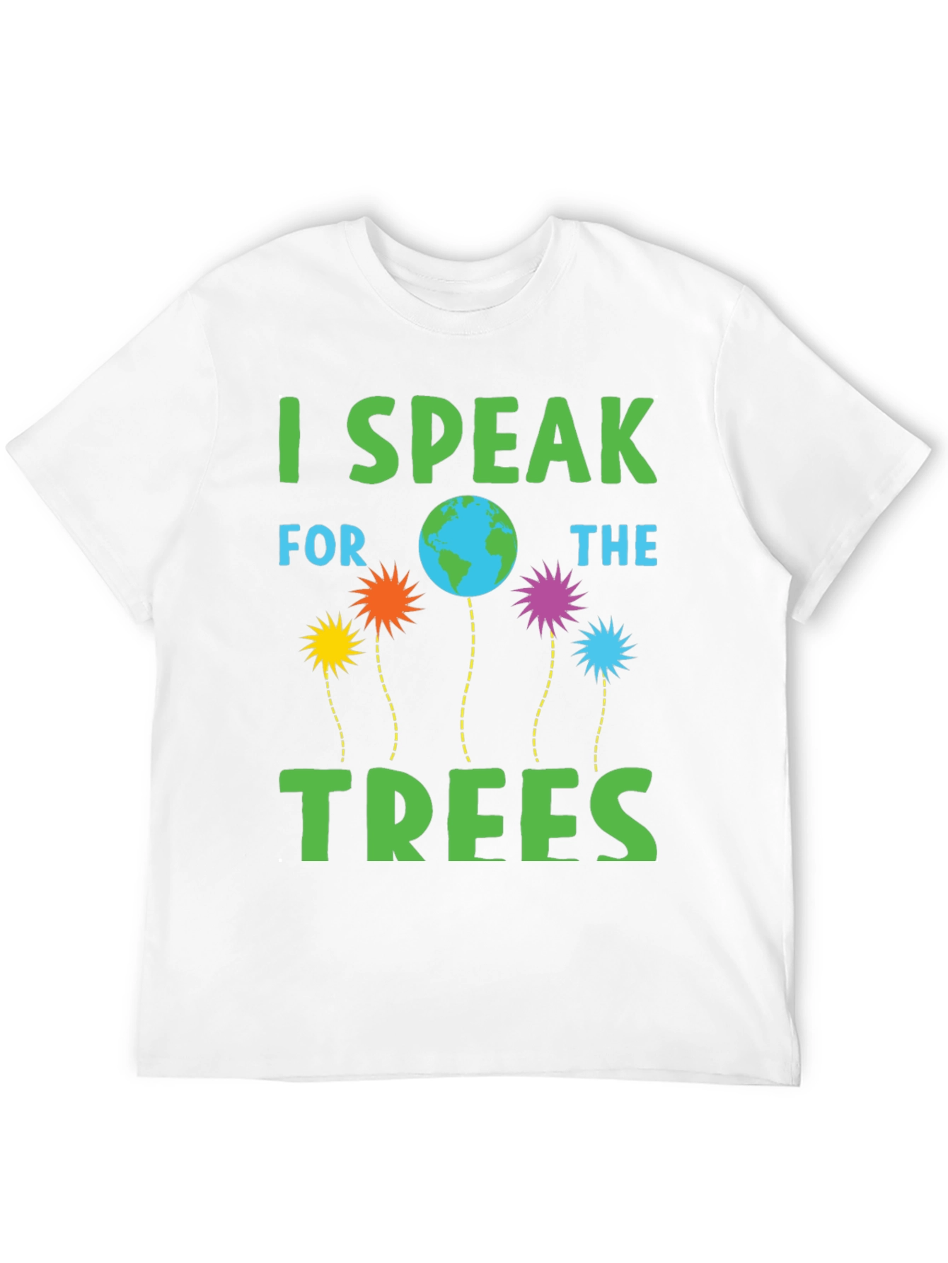 Black I Speak for the Trees Graphic T-Shirt view 12