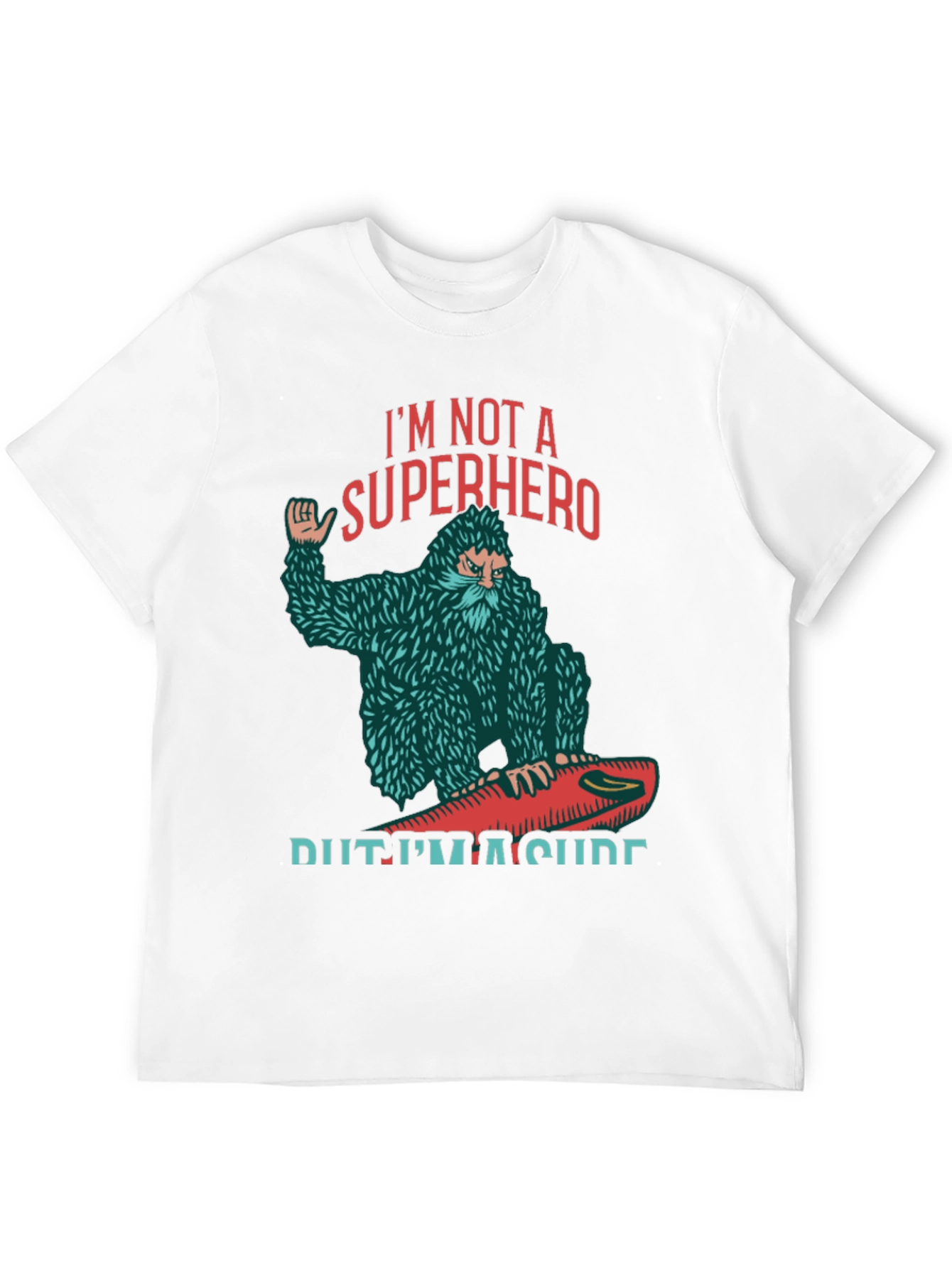 Black I'm Not A Superhero Surfing T-Shirt view 12
