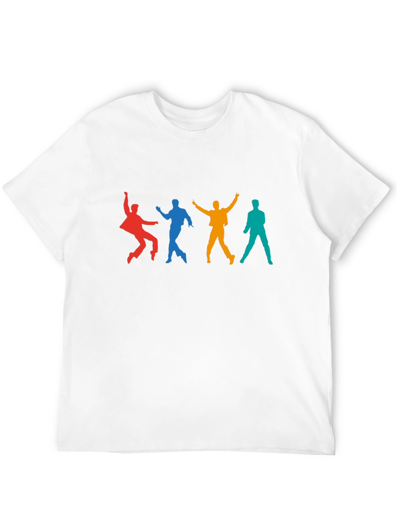 Black Retro Dance Silhouette Graphic Tee - Black view 12