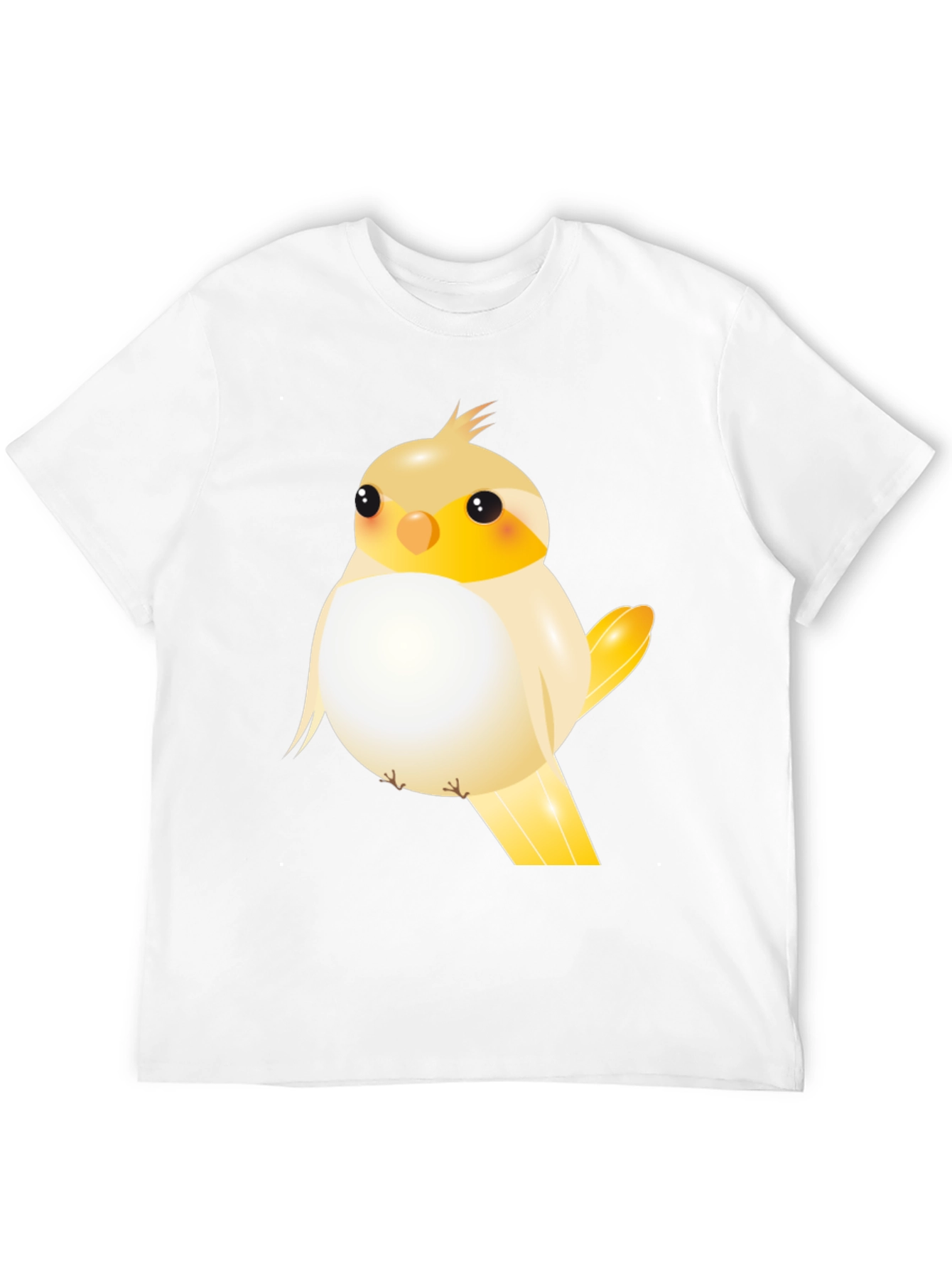Black Cute Cartoon Bird Graphic T-Shirt view 12