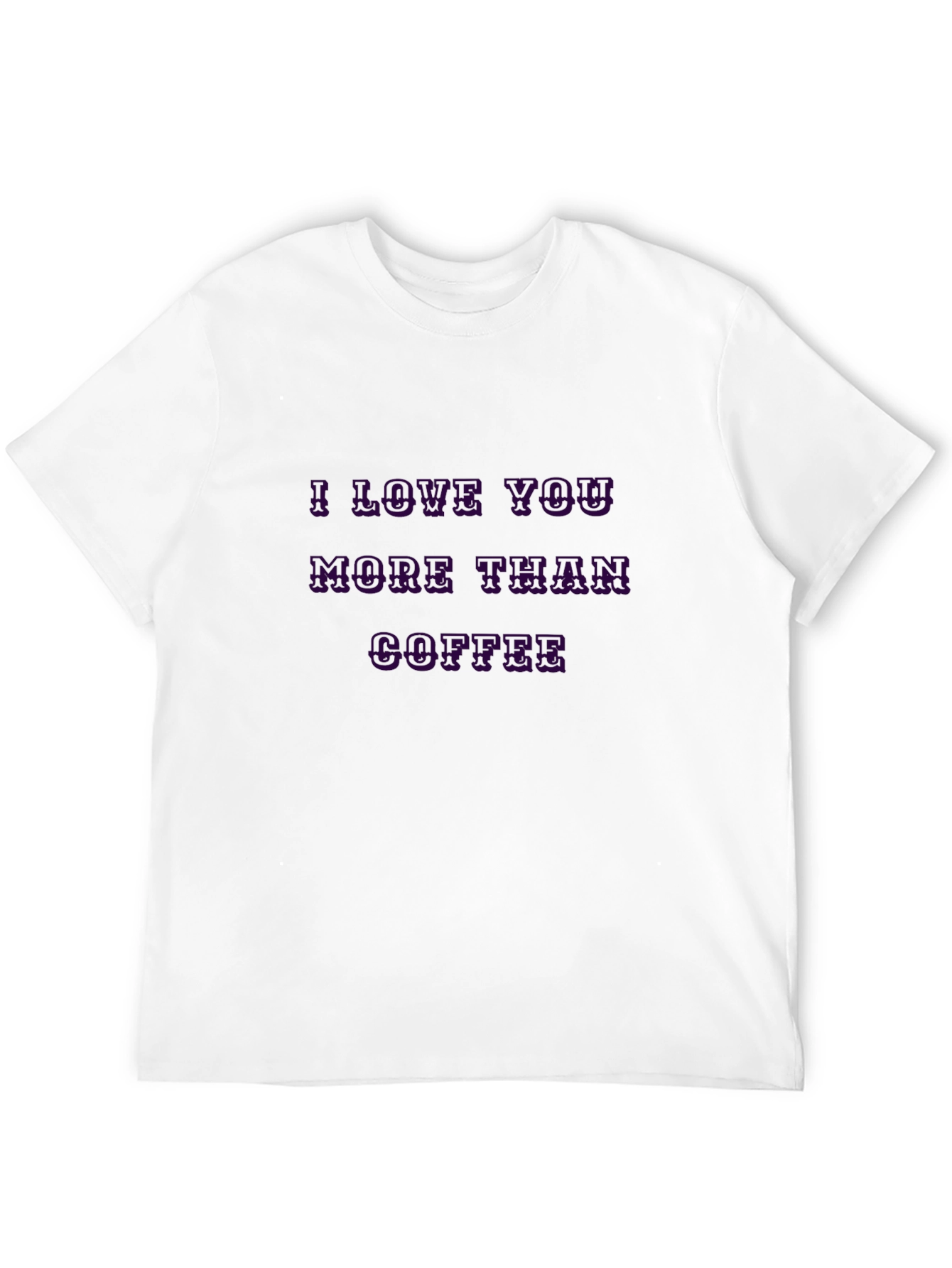 Black I Love You More Than Coffee Graphic Tee view 12