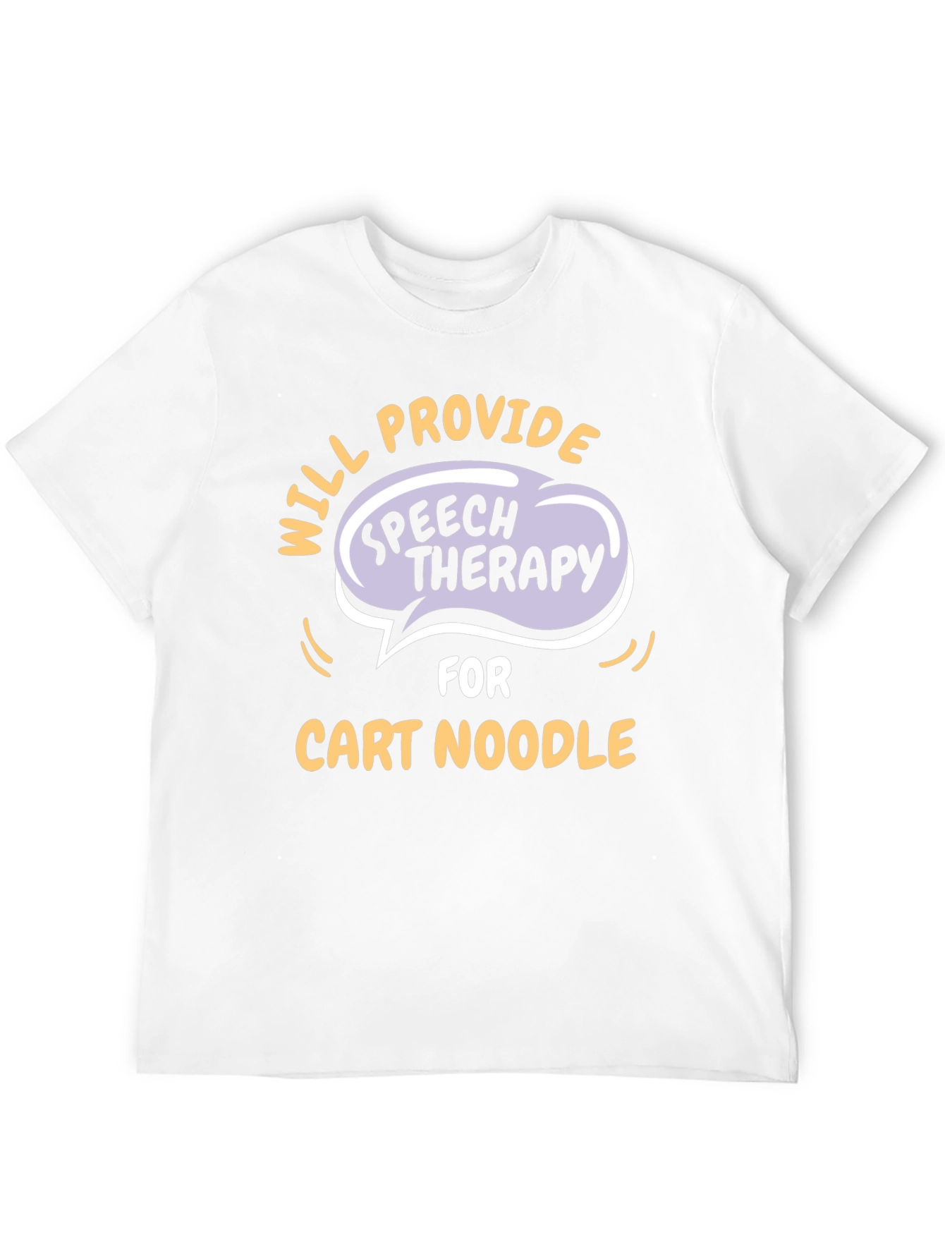 Black Speech Therapy Cart Noodle T-Shirt - Black view 12
