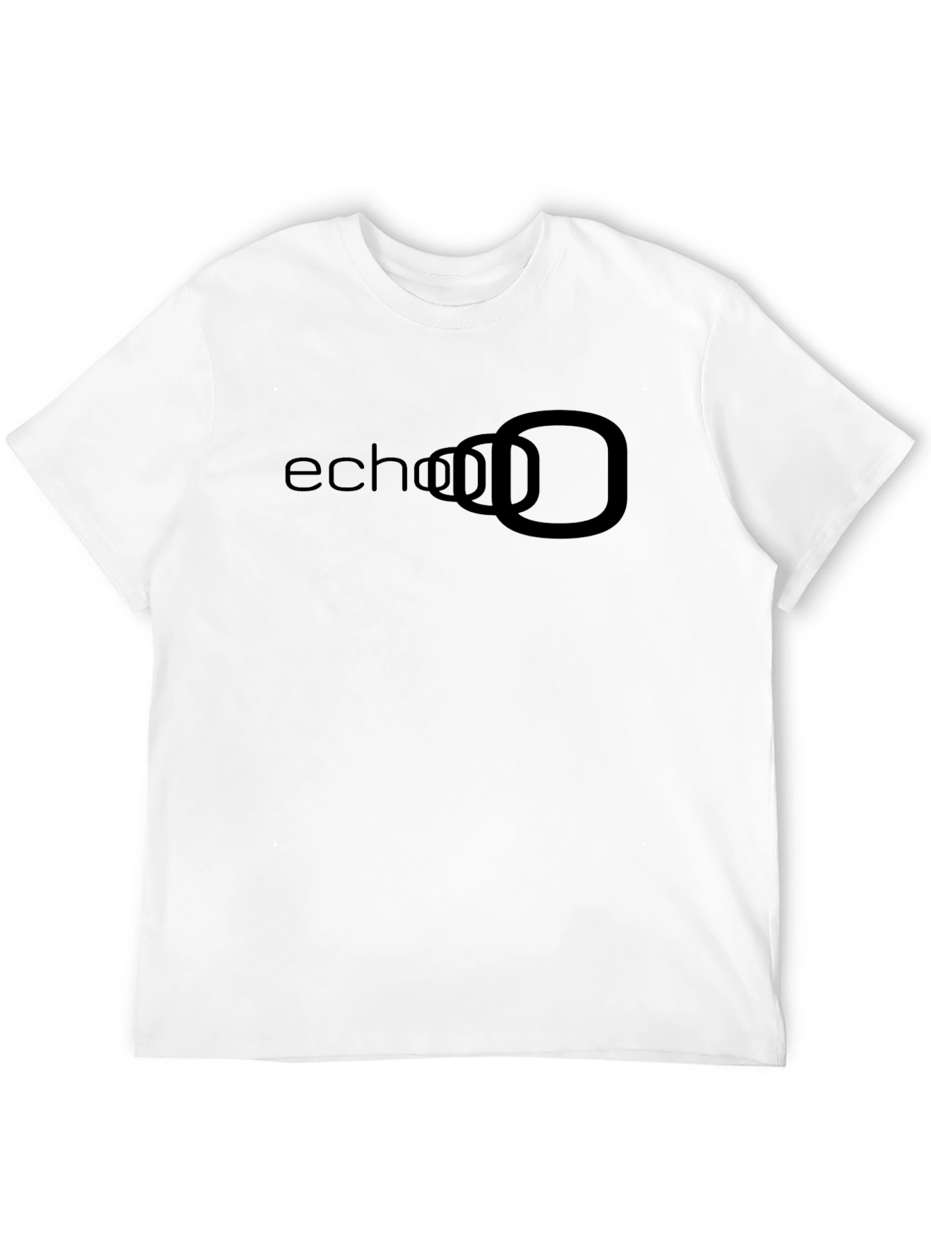 Echo Logo Black Graphic Tee - Casual Comfort - 12
