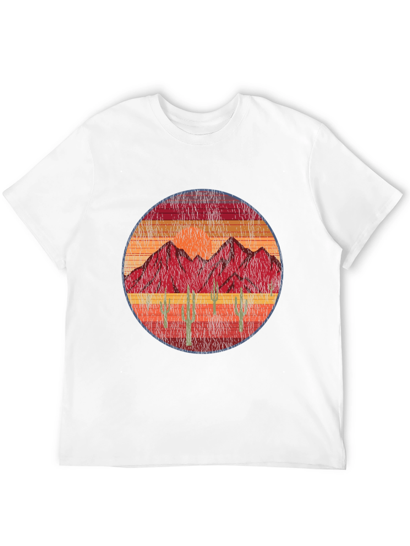 Black Vintage Desert Mountain T-Shirt view 12