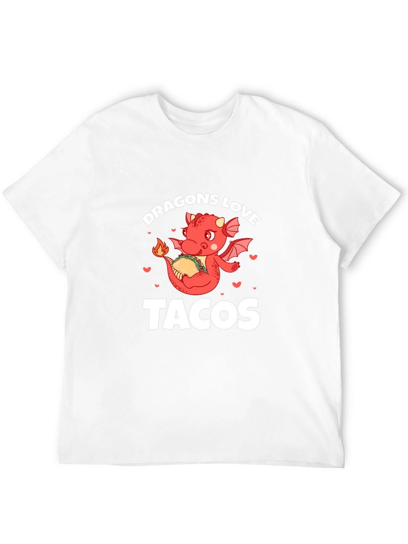 Black Dragons Love Tacos Black Graphic Tee view 12