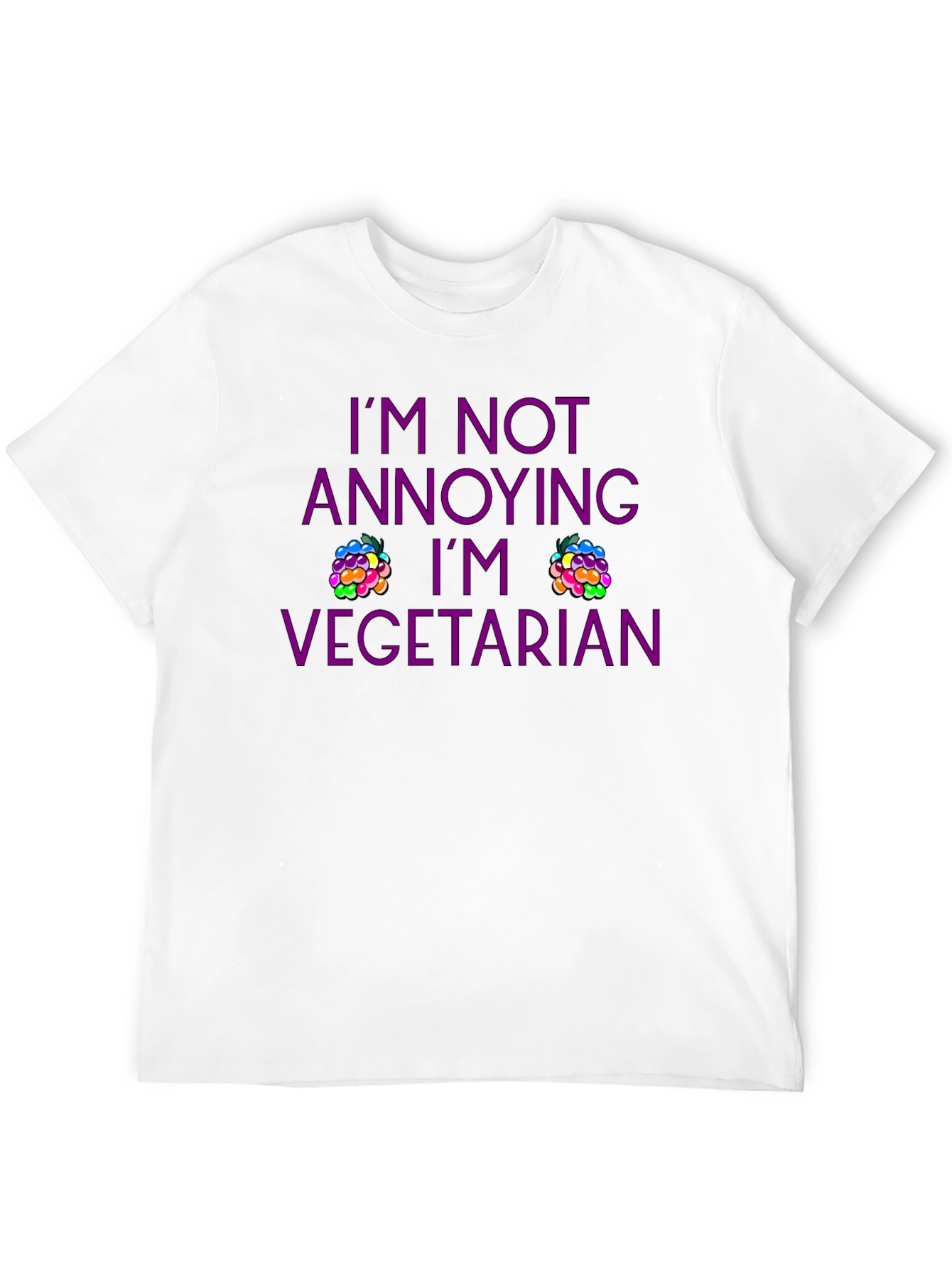 Black Vegetarian T-Shirt - Funny Slogan Tee view 12