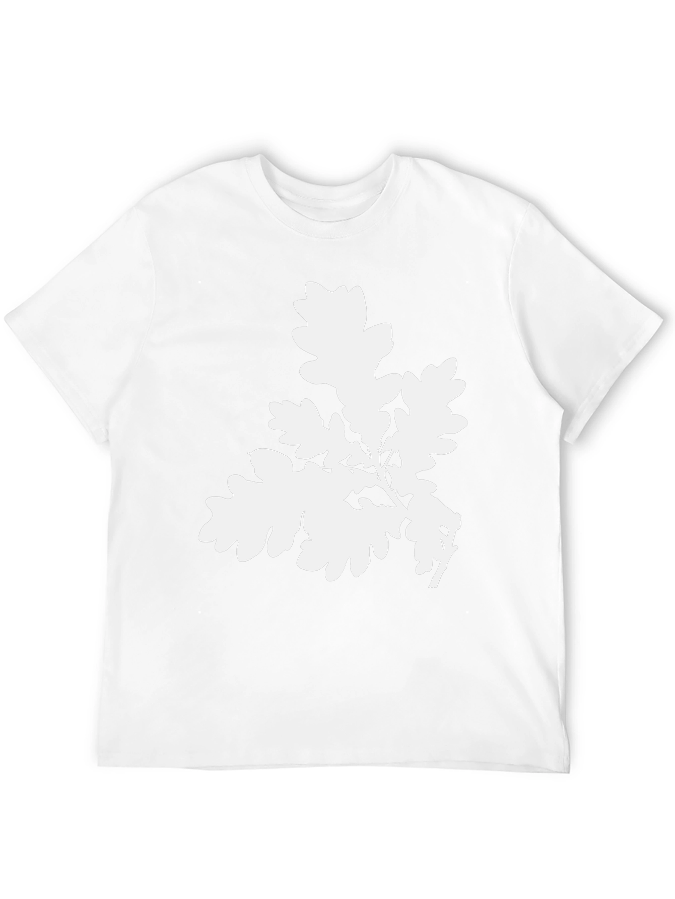 Black Oak Leaf Graphic Tee - Black Cotton Comfort view 12
