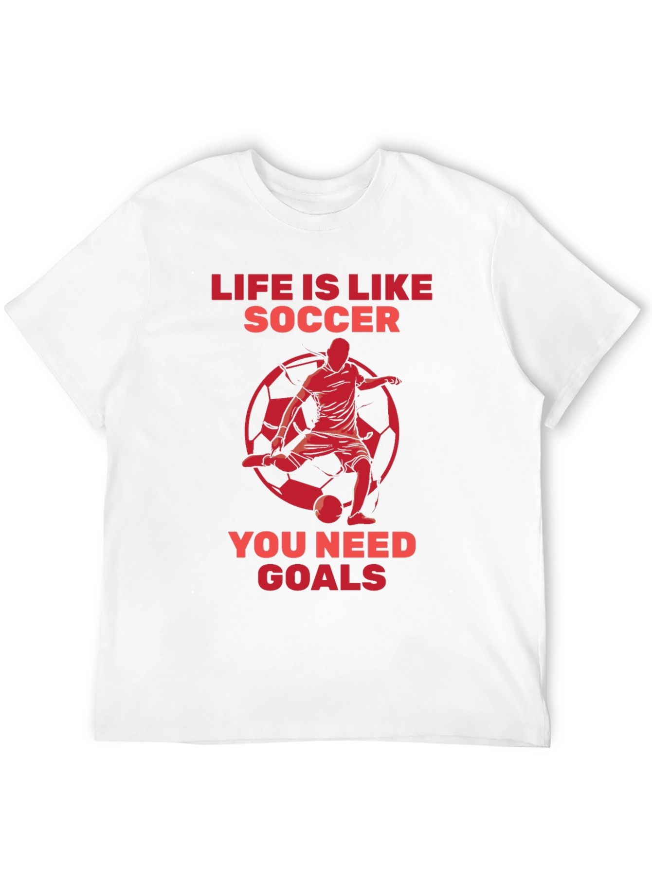 Black Life is Like Soccer Graphic T-Shirt view 12