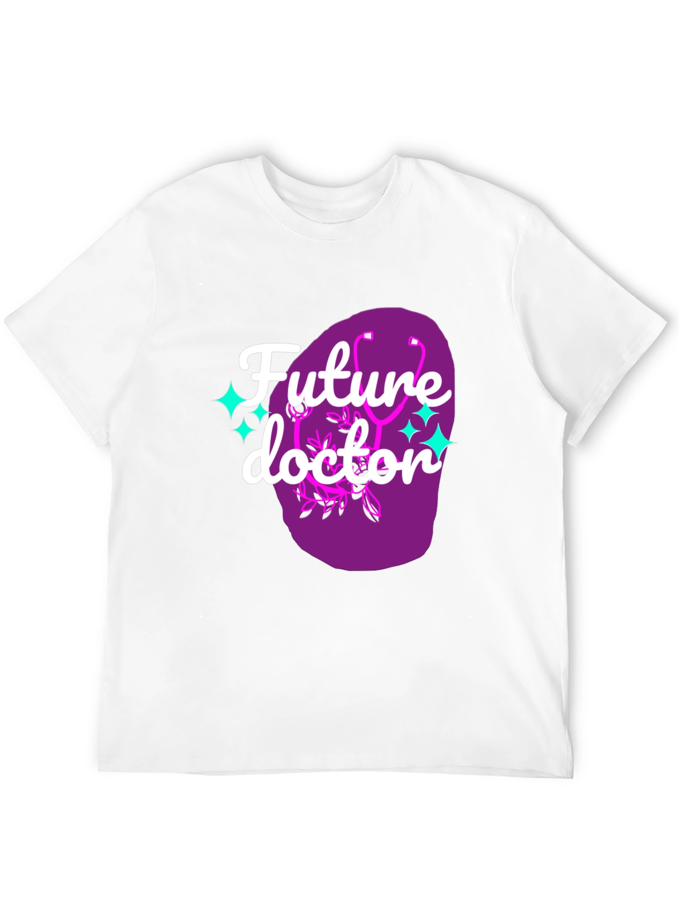 Black Future Doctor Graphic Tee - Black Cotton T-Shirt view 12