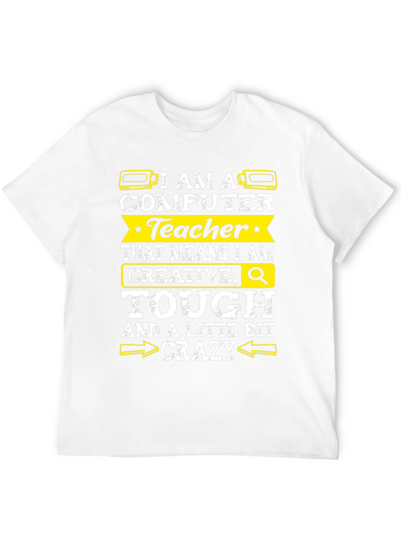 Black I am a Computer Teacher Graphic Tee view 12