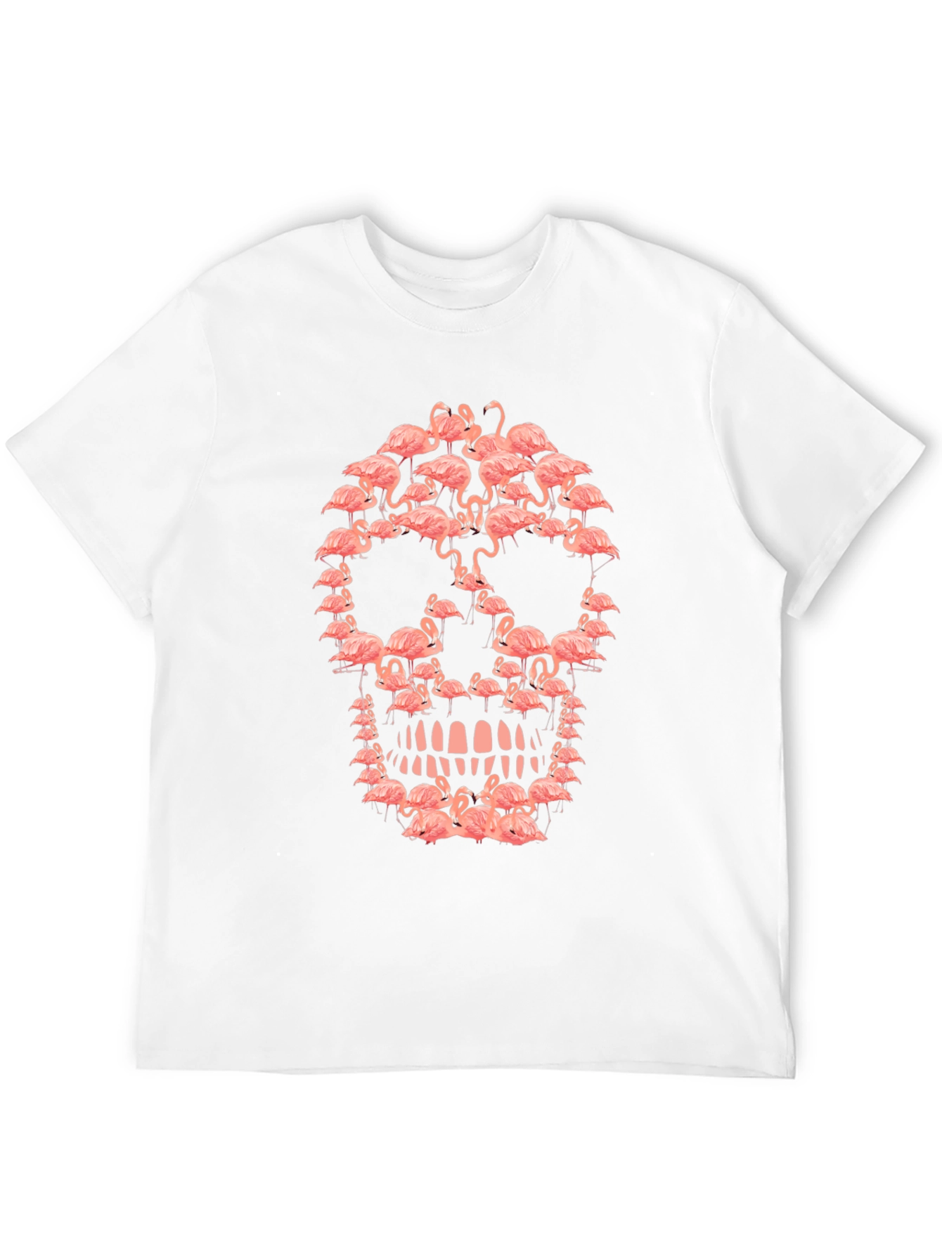 Black Flamingo Skull Graphic Tee - Unique Design view 12