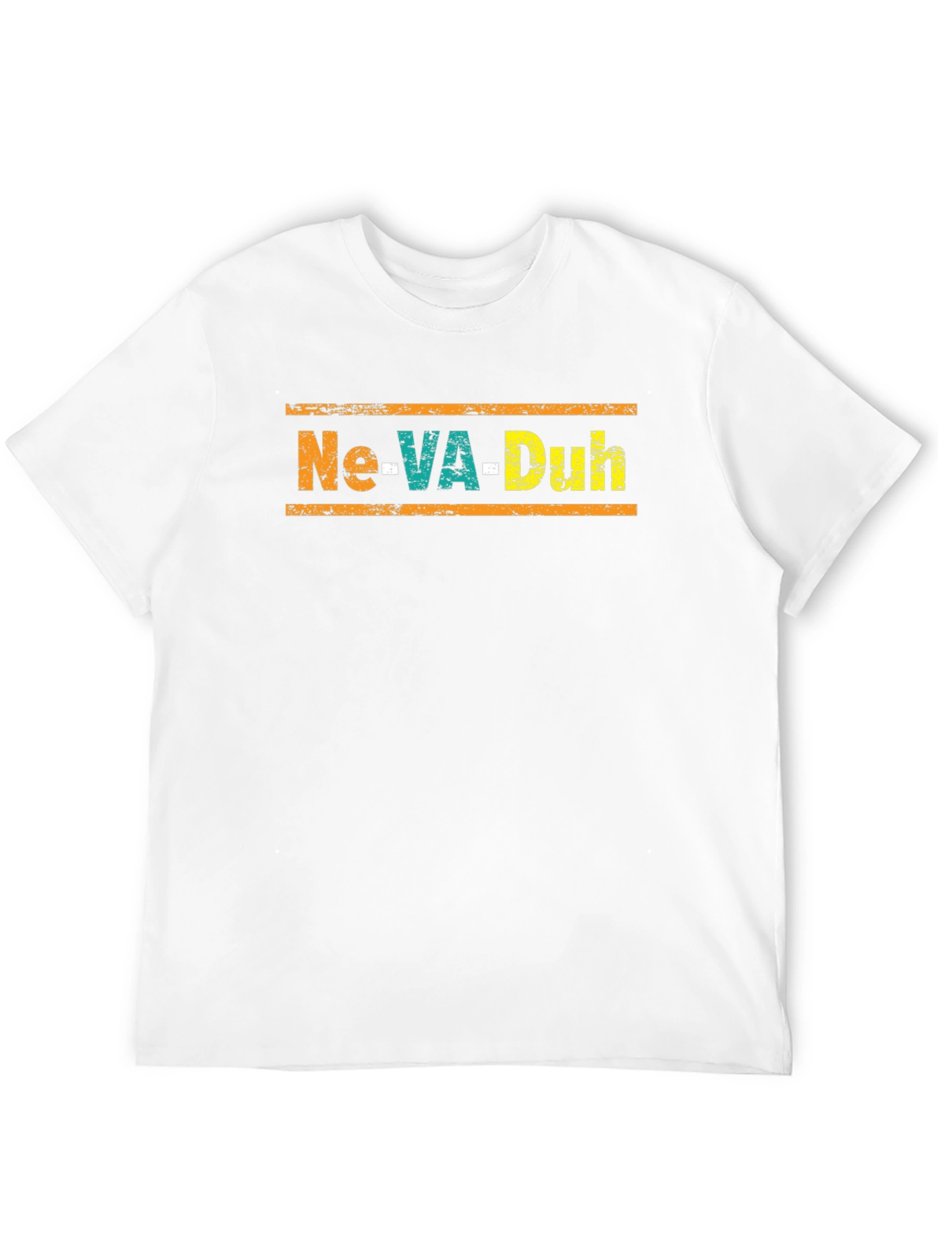 Black Ne-VA-Duh Graphic Tee - Black Unisex T-Shirt view 12