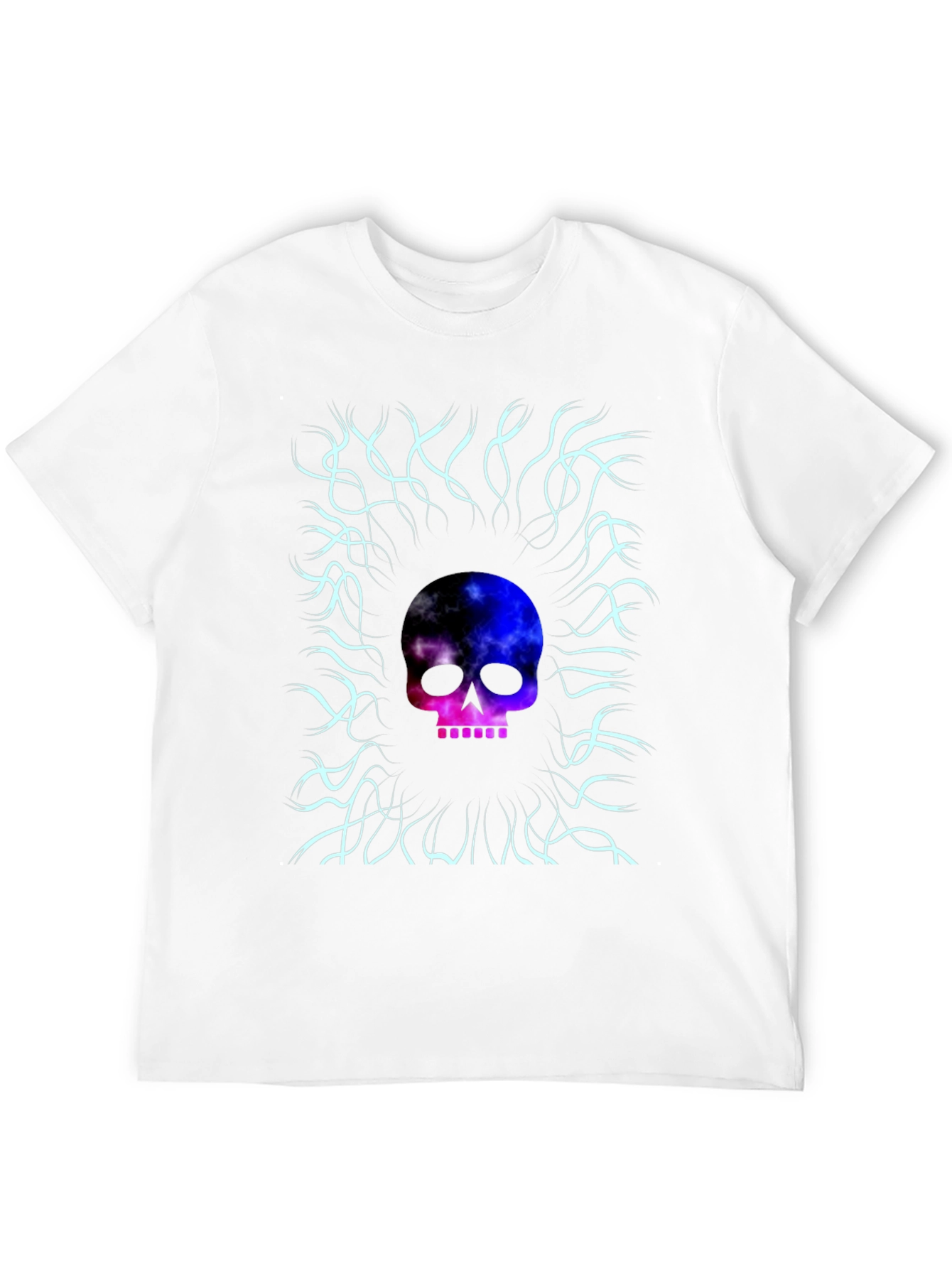 Black Cosmic Skull Graphic Tee - Unique Design view 12