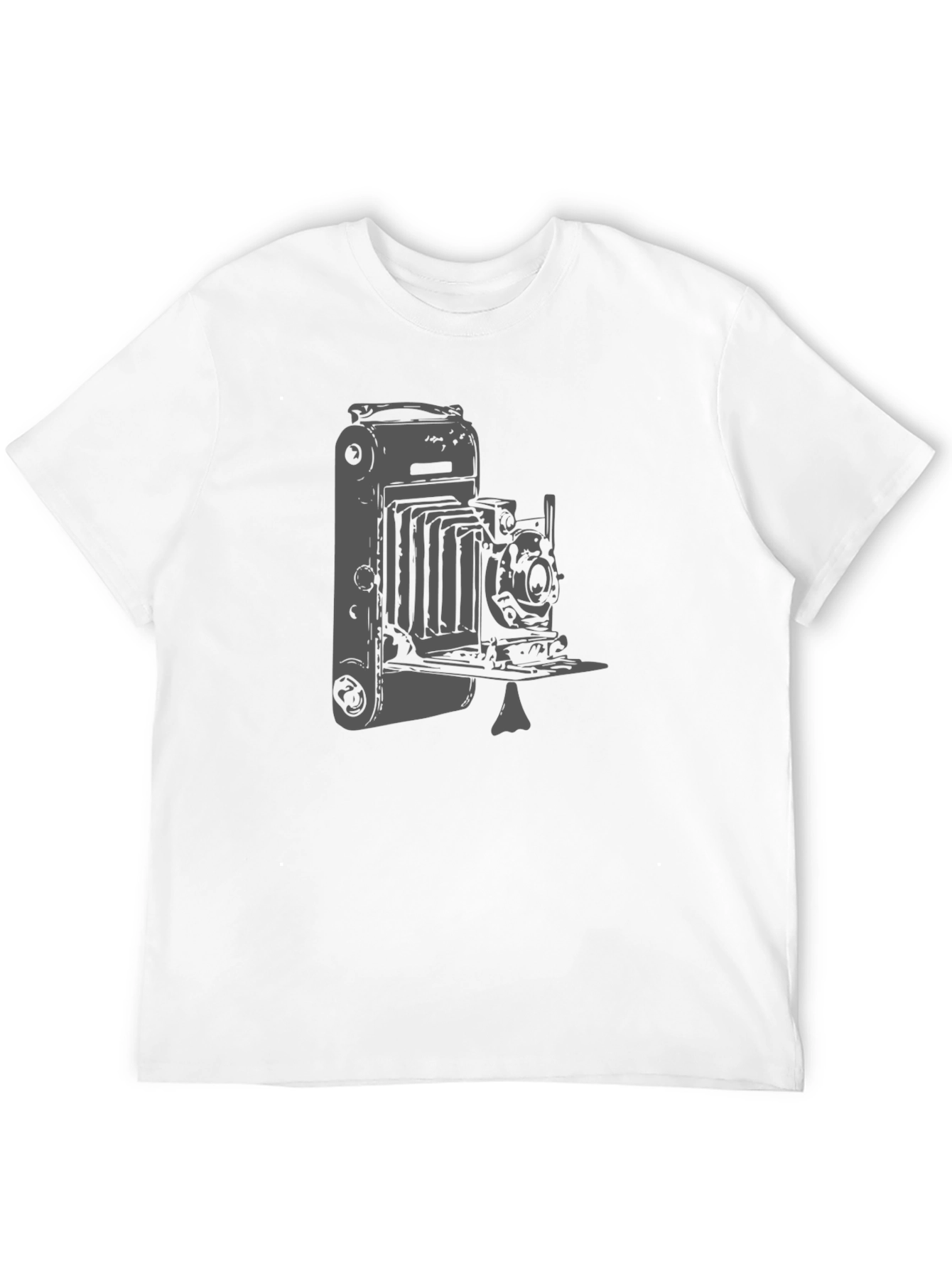 Black Vintage Camera Graphic Tee - Classic Style! view 12