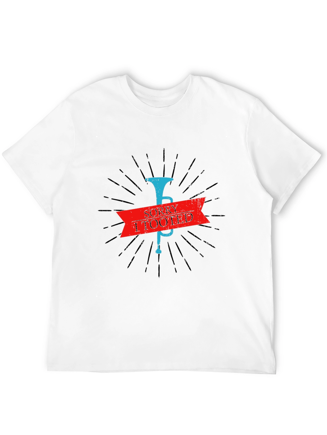 Black Sorry I Tooted Funny Graphic T-Shirt view 12