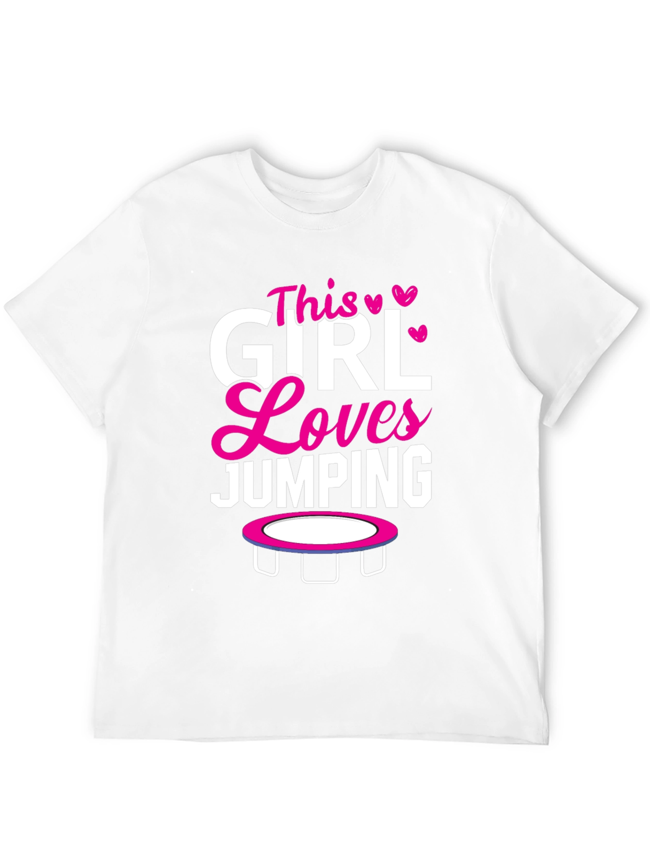 Black This Girl Loves Jumping T-Shirt view 12
