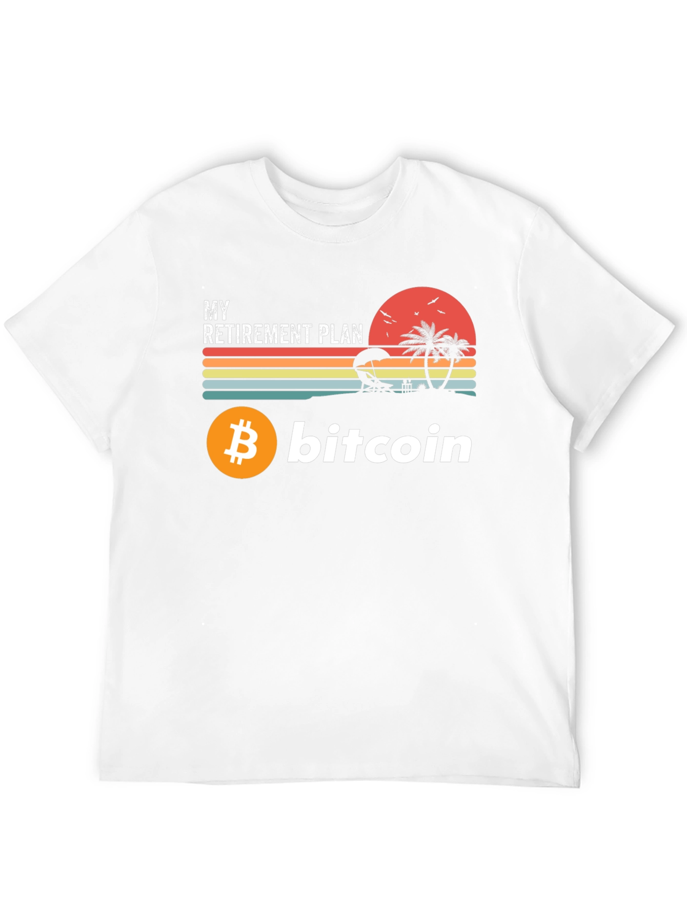 Black Bitcoin Retirement Plan Graphic Tee view 12