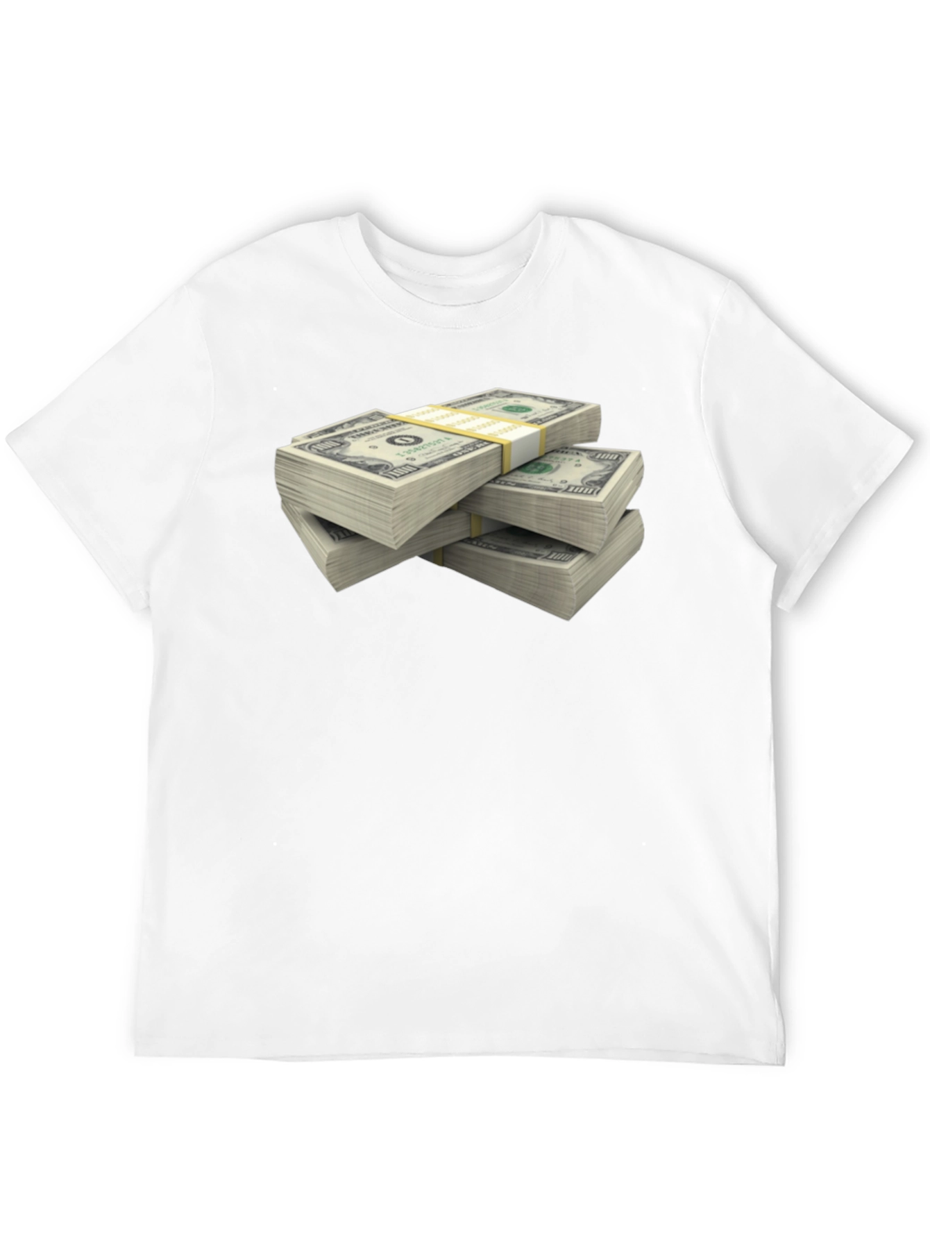 Black Money Stack Graphic T-Shirt - Black view 12