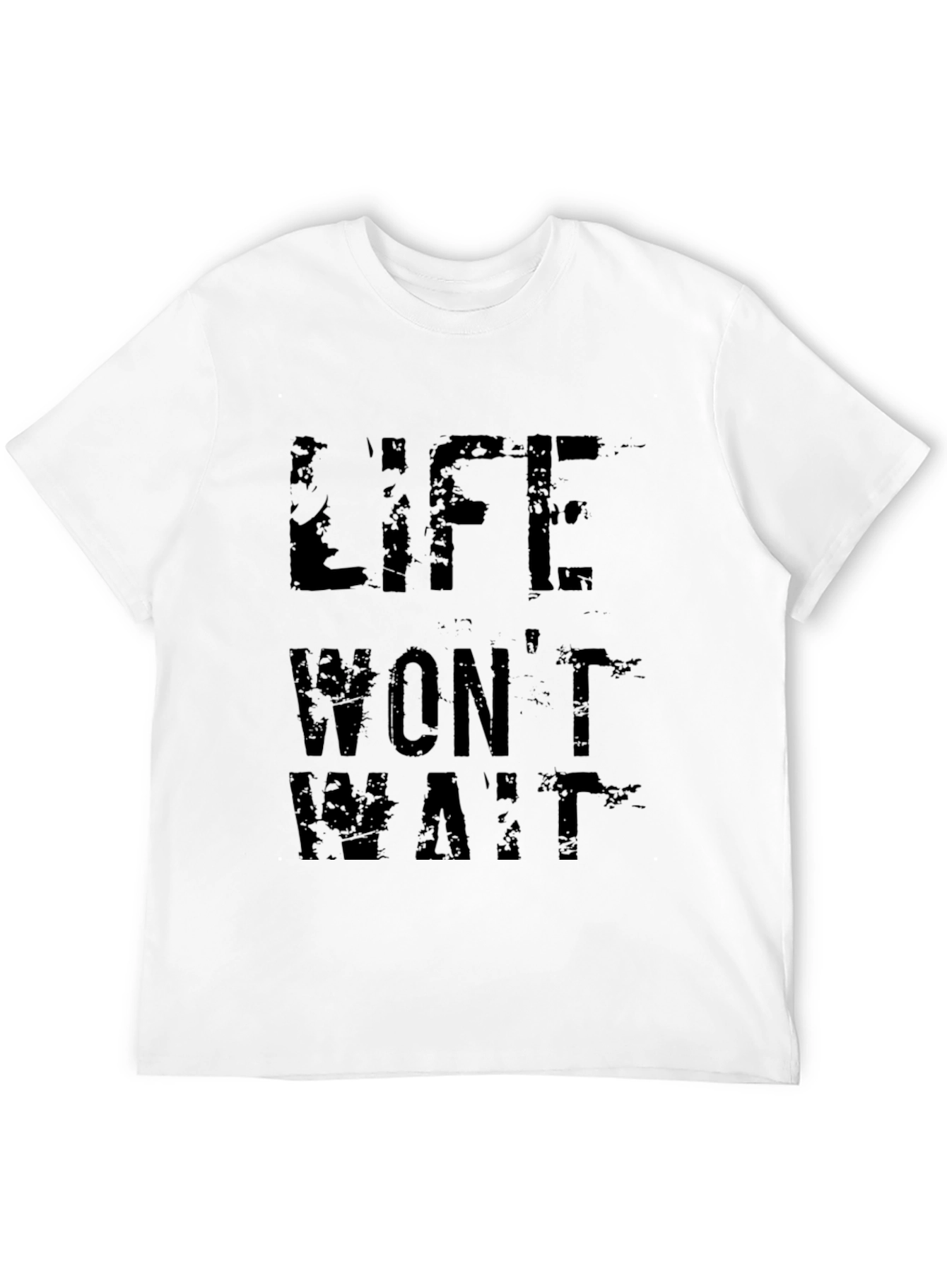 Black Life Won't Wait Graphic Tee view 12