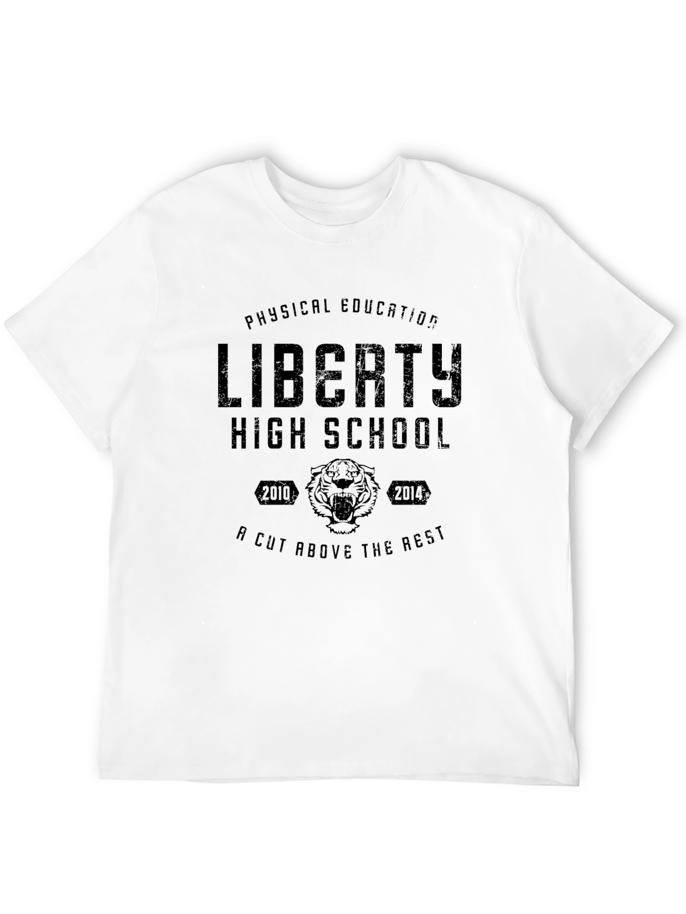 Black Liberty High School Physical Education Black T-Shirt view 12