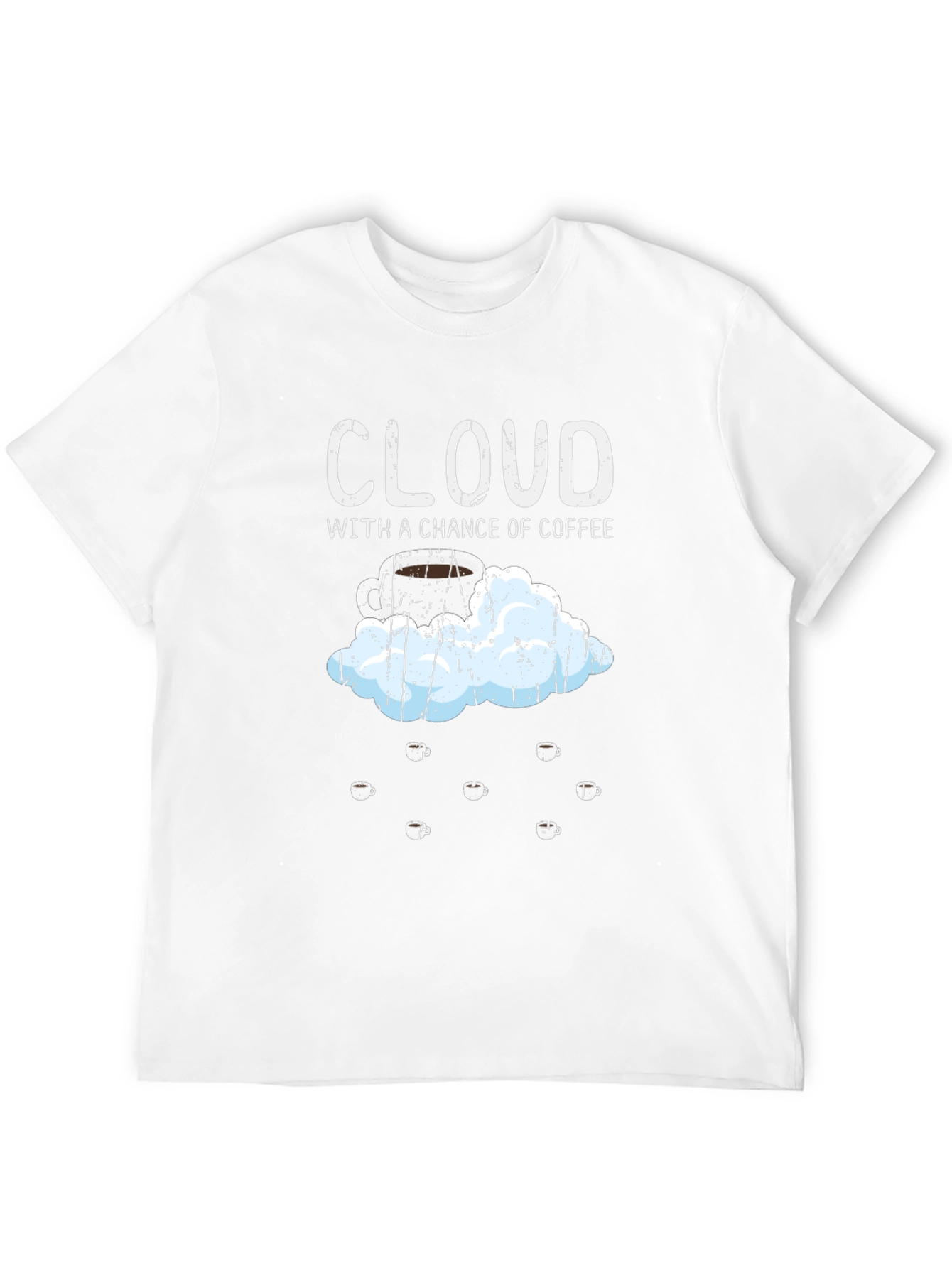 Black Cloud with a Chance of Coffee T-Shirt view 12