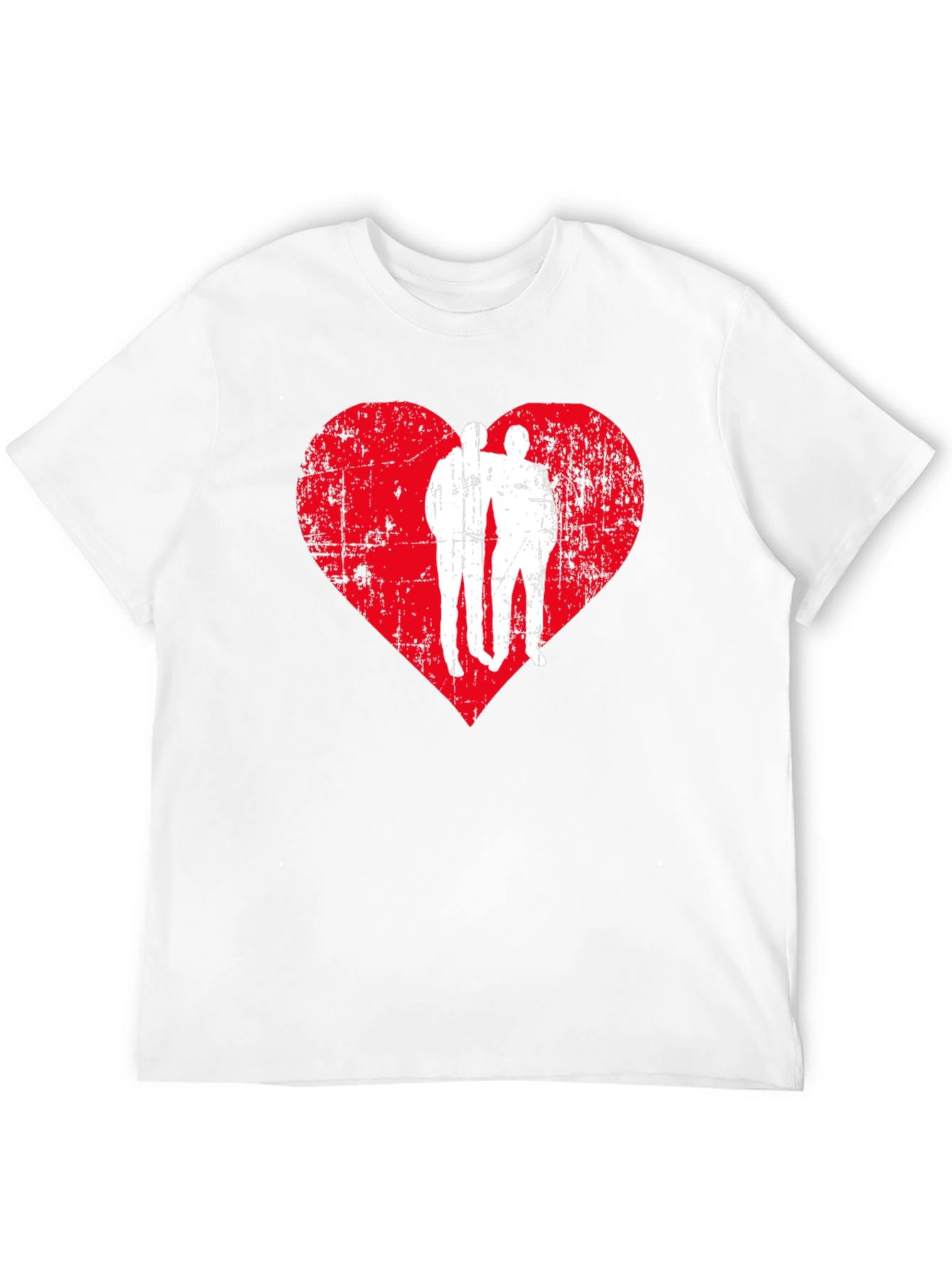 Black Distressed Heart Friends Graphic Tee - Black view 12