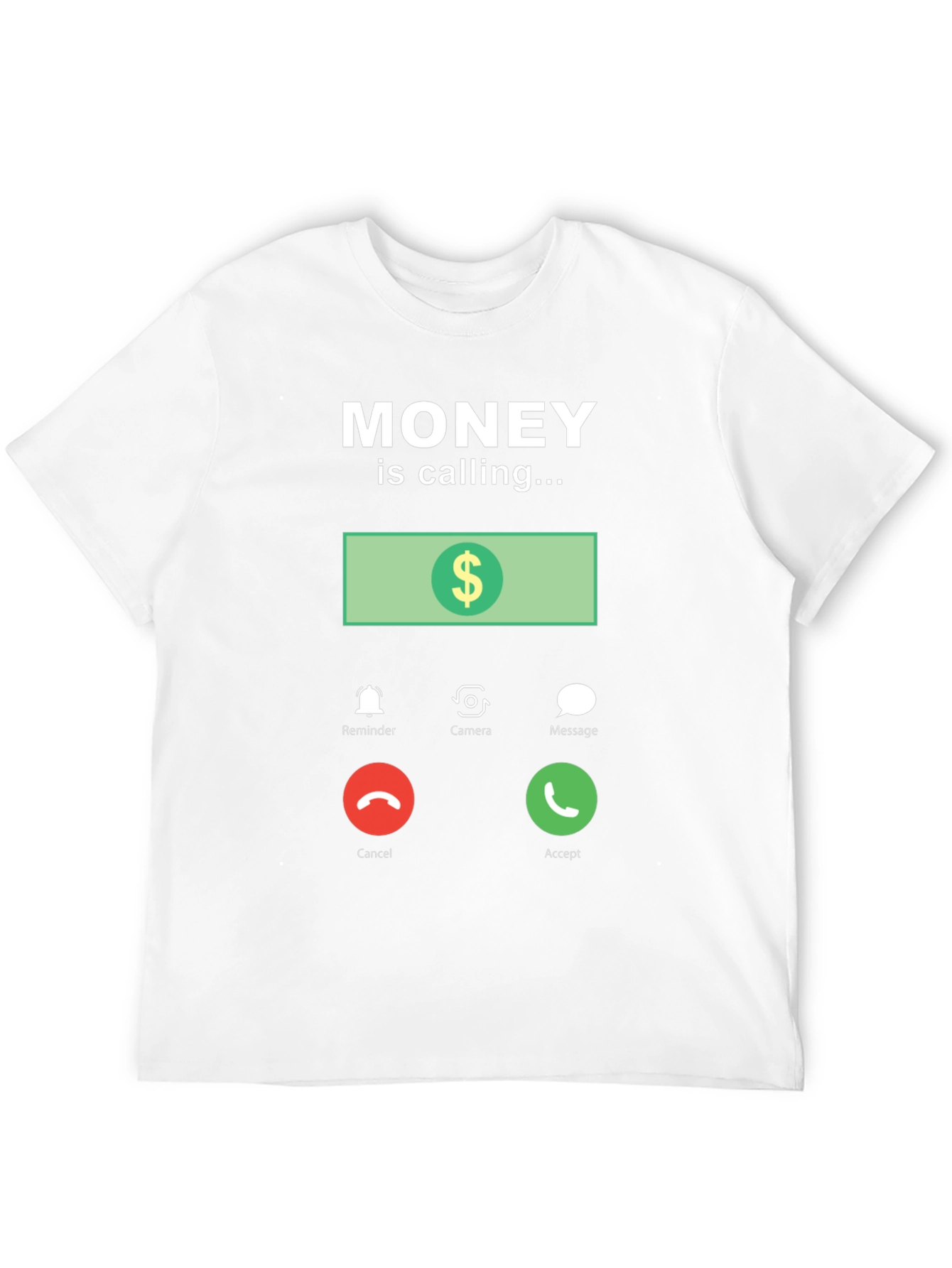Black Money is Calling Funny Graphic T-Shirt view 12