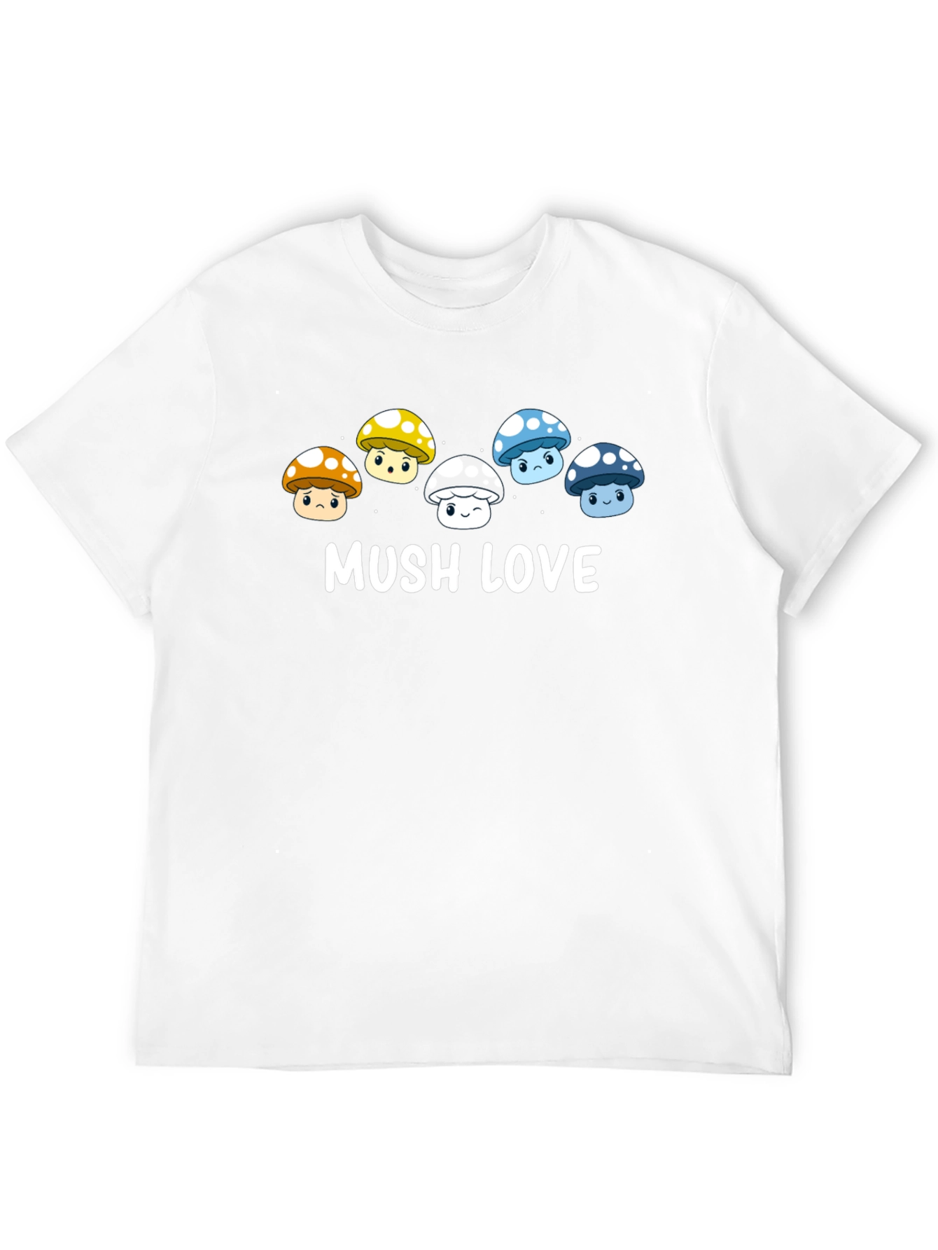 Black Mushroom Lover T-Shirt - 'MUSH LOVE' Graphic Tee view 12