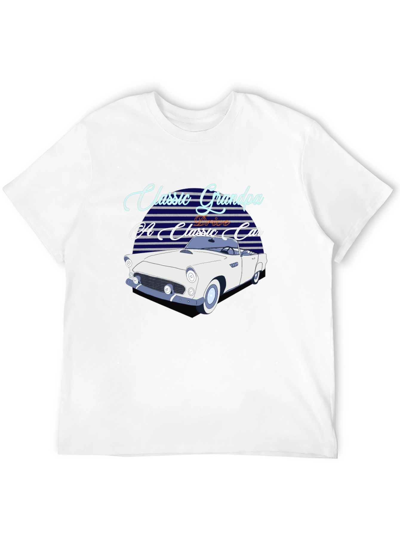 Black Classic Grandpa Car T-Shirt view 12