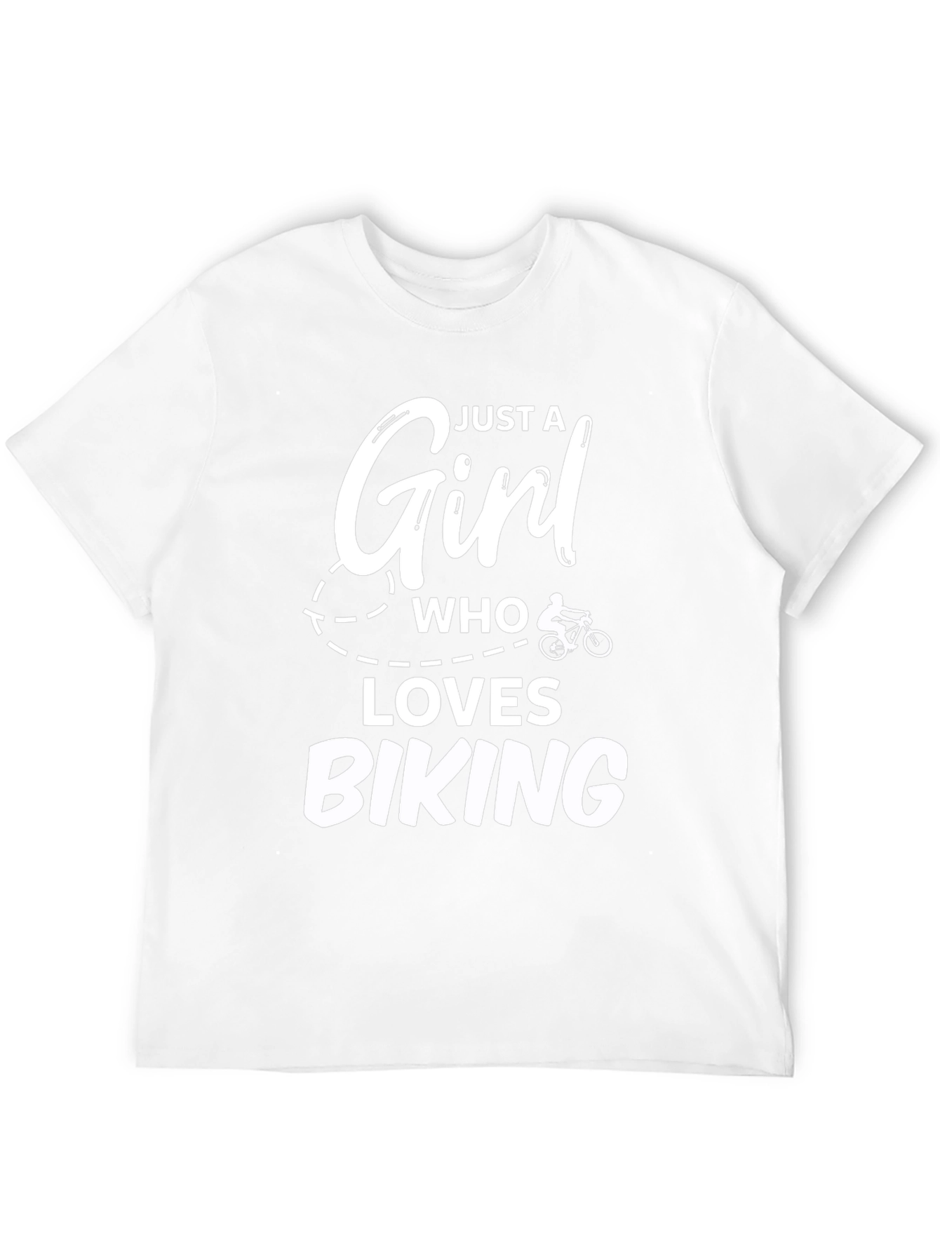 Black Girl Who Loves Biking T-Shirt - Black Tee view 12