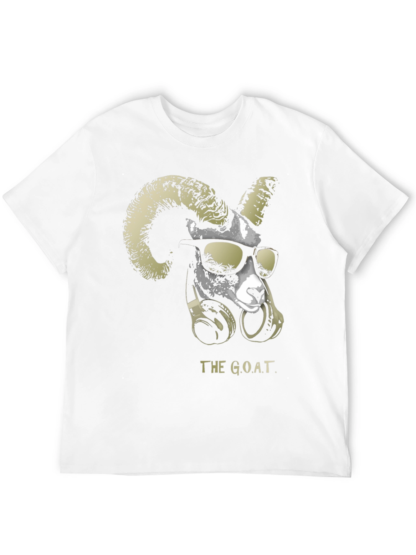 Black The G.O.A.T. Graphic Tee - Cool Ram with Headphones view 12