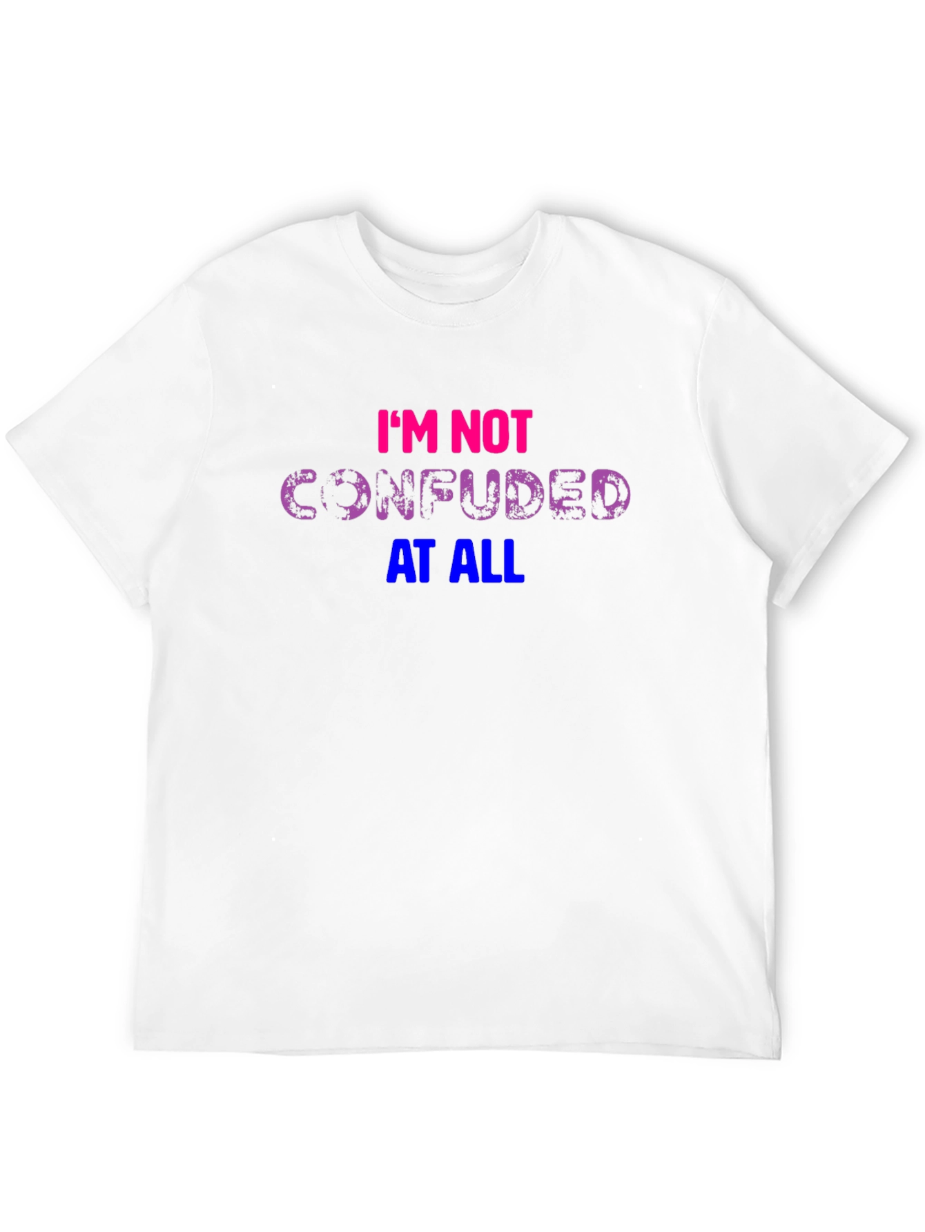 Black Bisexual Pride T-Shirt: I'm Not Confused At All! view 12